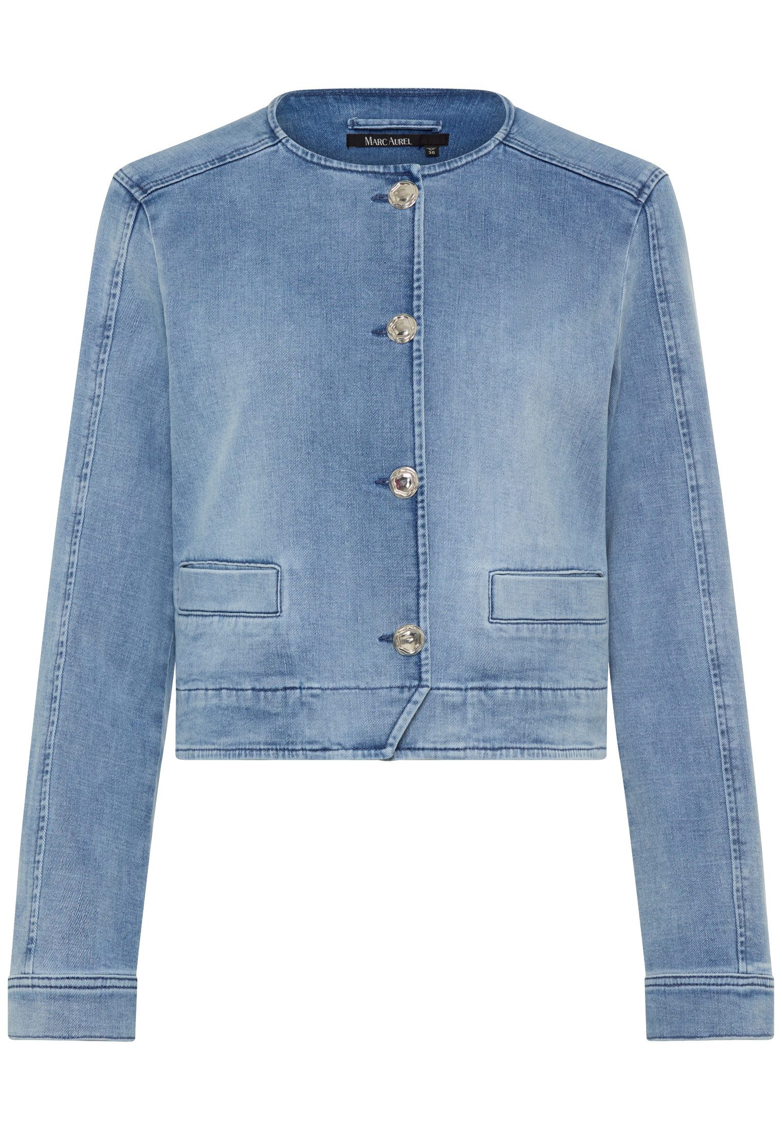 MARC AUREL Jeansjacke ohne Kragen