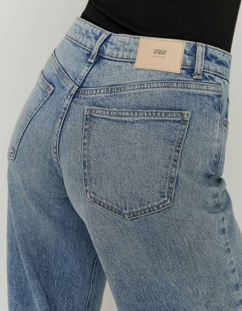 Tally Weijl Loose-fit-Jeans SPADEWACKIE5 Baumwollmischung, Mid Waist