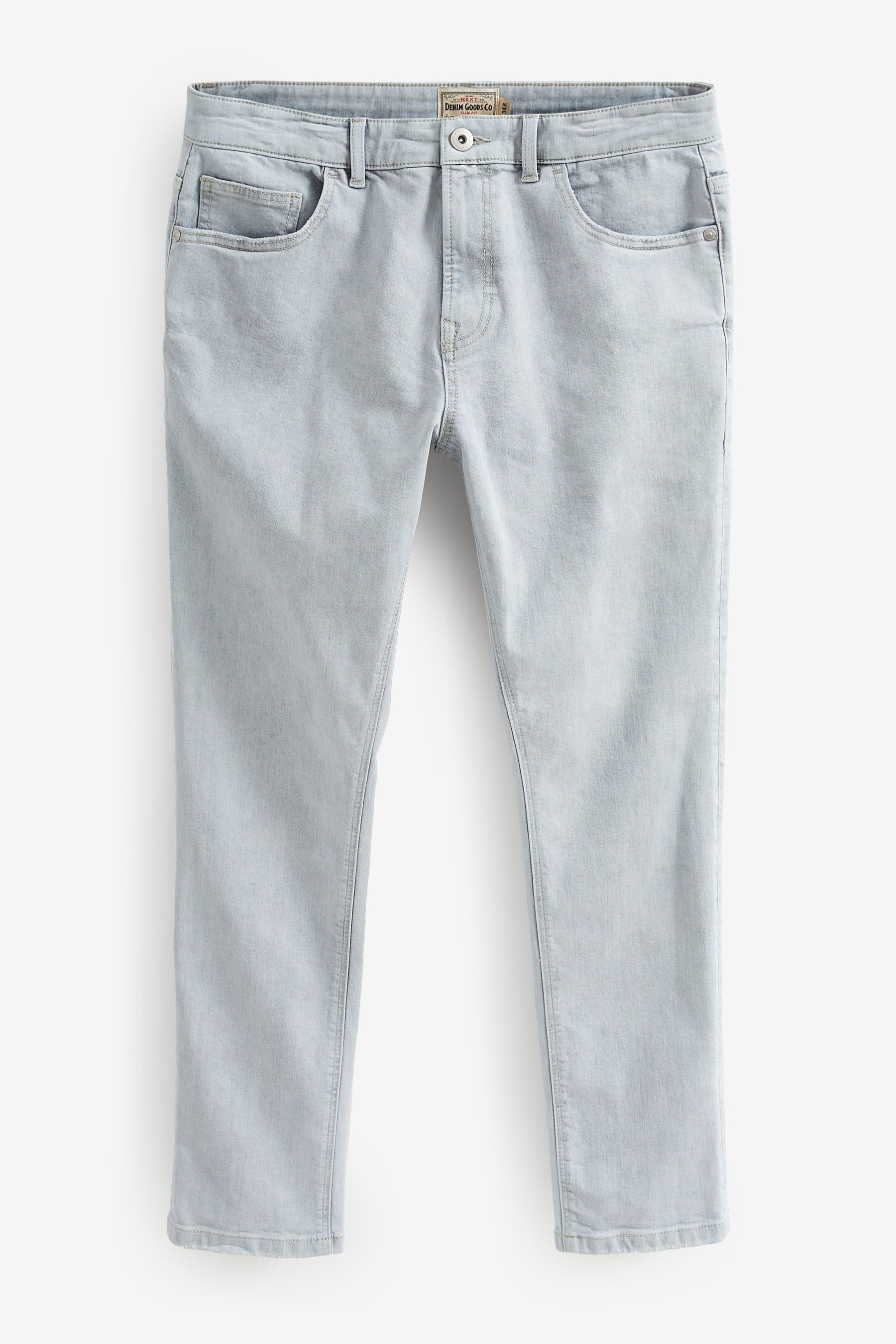 Next Slim-fit-Jeans Essential Slim Fit Jeans mit Stretch (1-tlg) Ice Grey