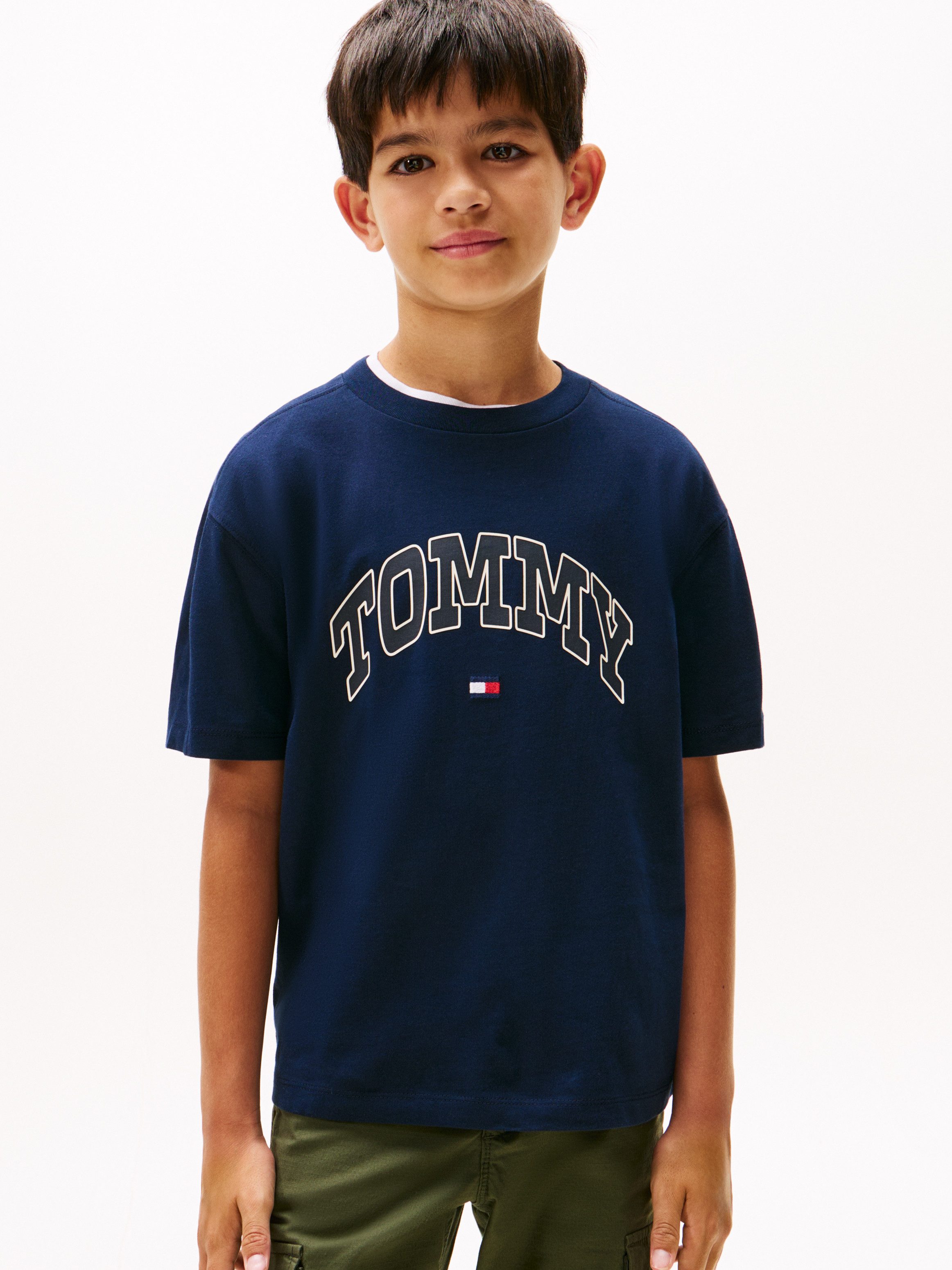 Tommy Hilfiger T-Shirt VARSITY RAISED PRINT TEE SS Kinder bis 16 Jahre