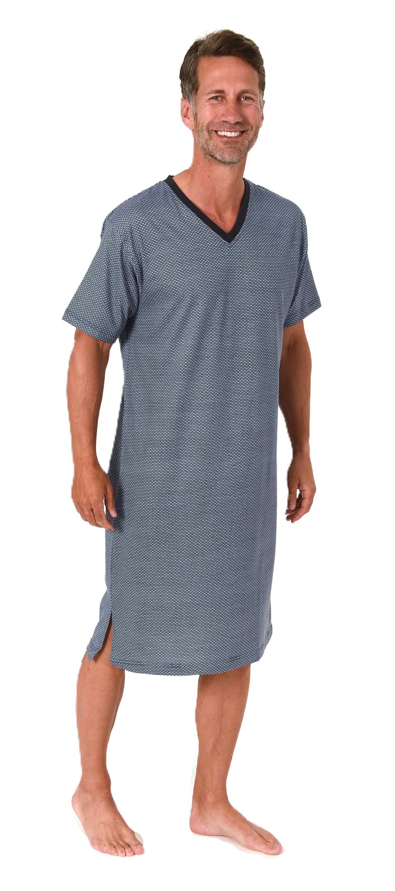 Normann Pyjama Normann Herren kurzarm Nachthemd – auch in Übergrößen günstig online kaufen