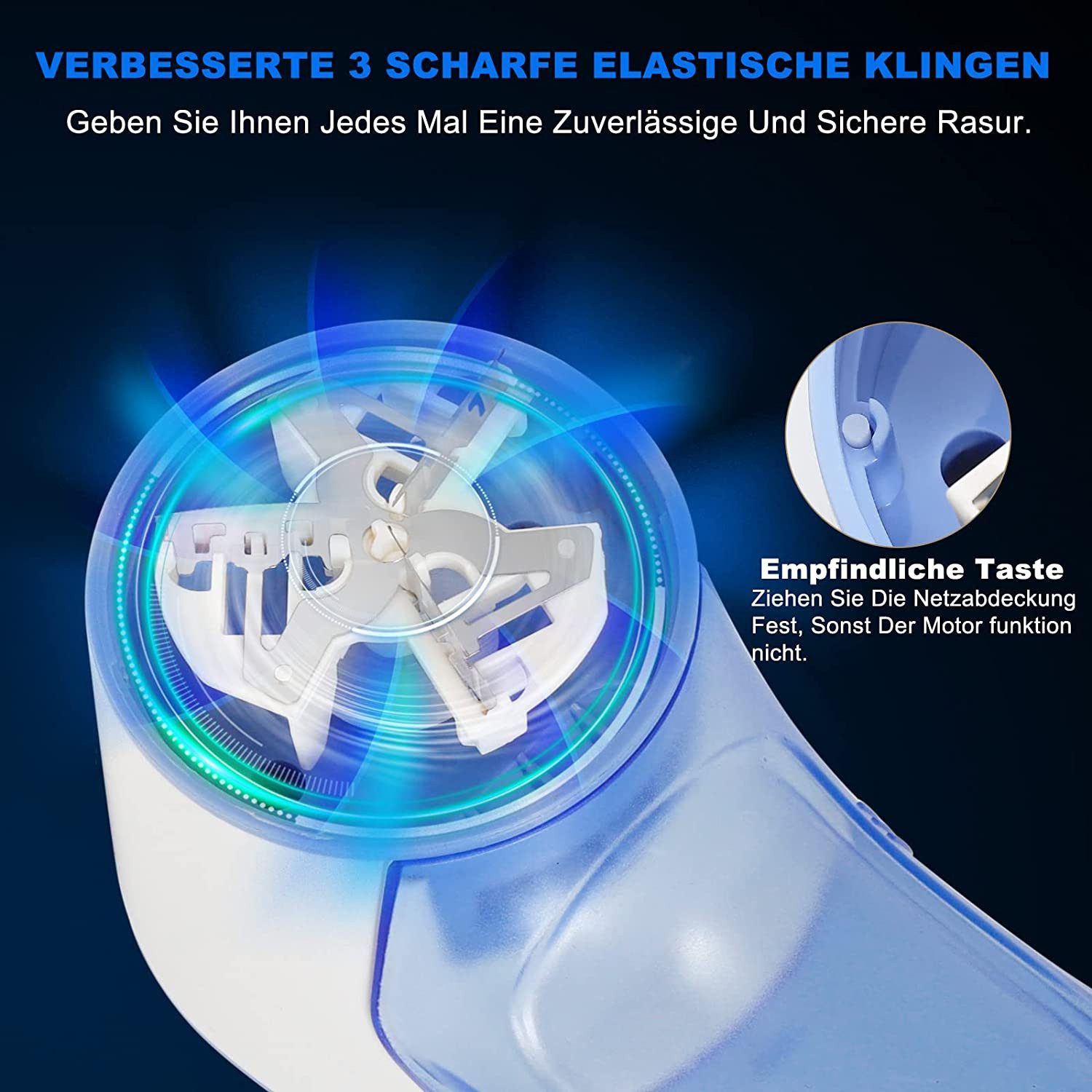 TUWENA Fusselrasierer Elektrisch, Fabric Shaver, Fusselentferner für Pullover und Wolle