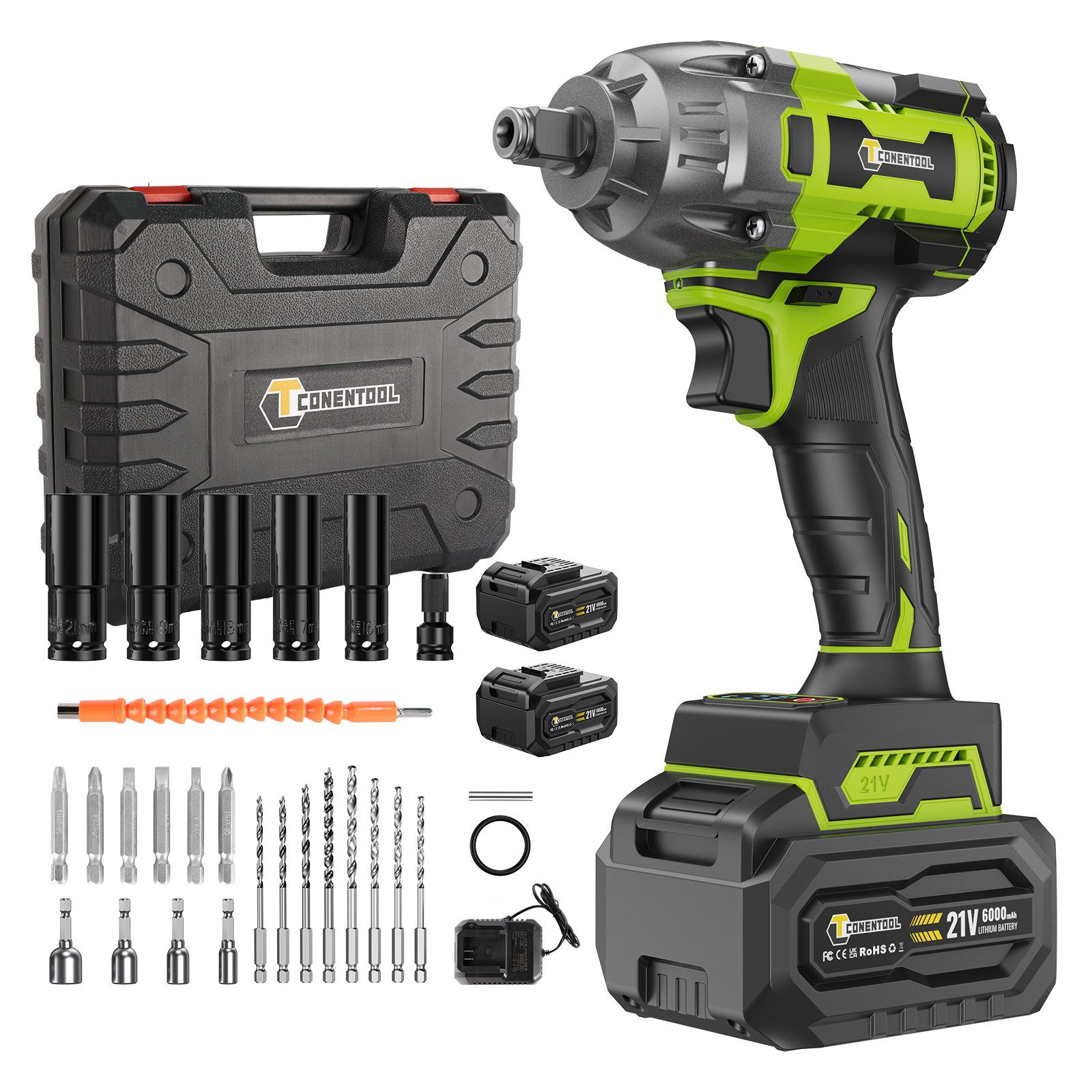 CONENTOOL Akku-Schlagschrauber 21V, 3300,00 U/min, 520,00 günstig online kaufen