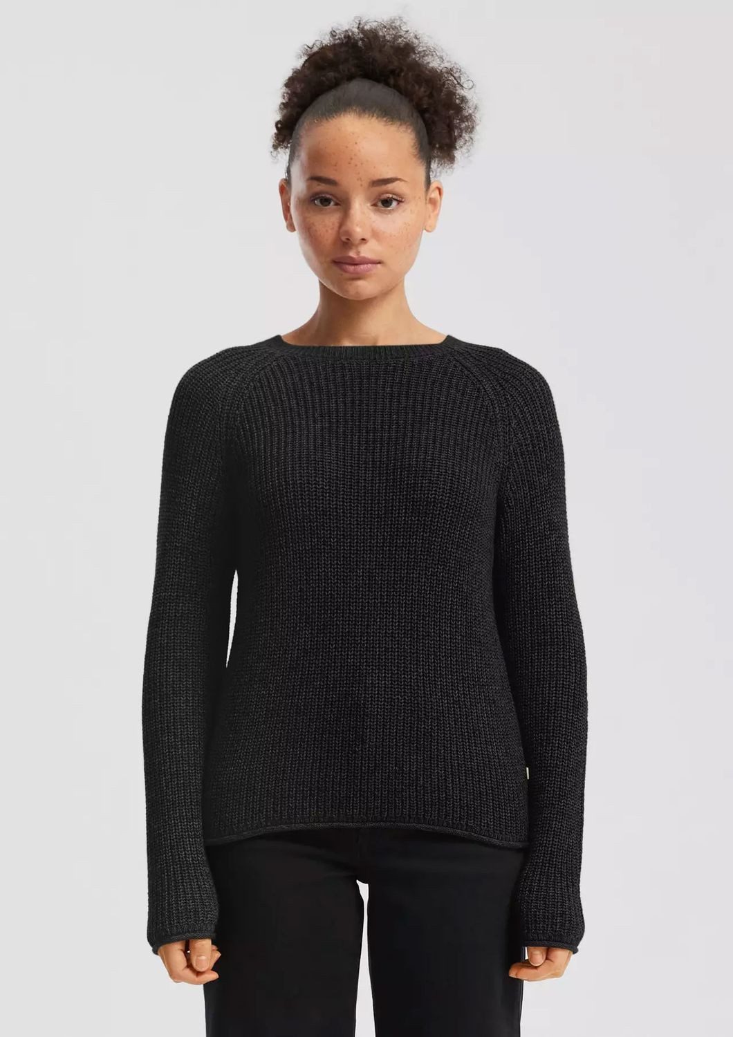 QS Rundhalspullover Basic (1-tlg) Rundhals, langarm, Strick, Regular fit günstig online kaufen