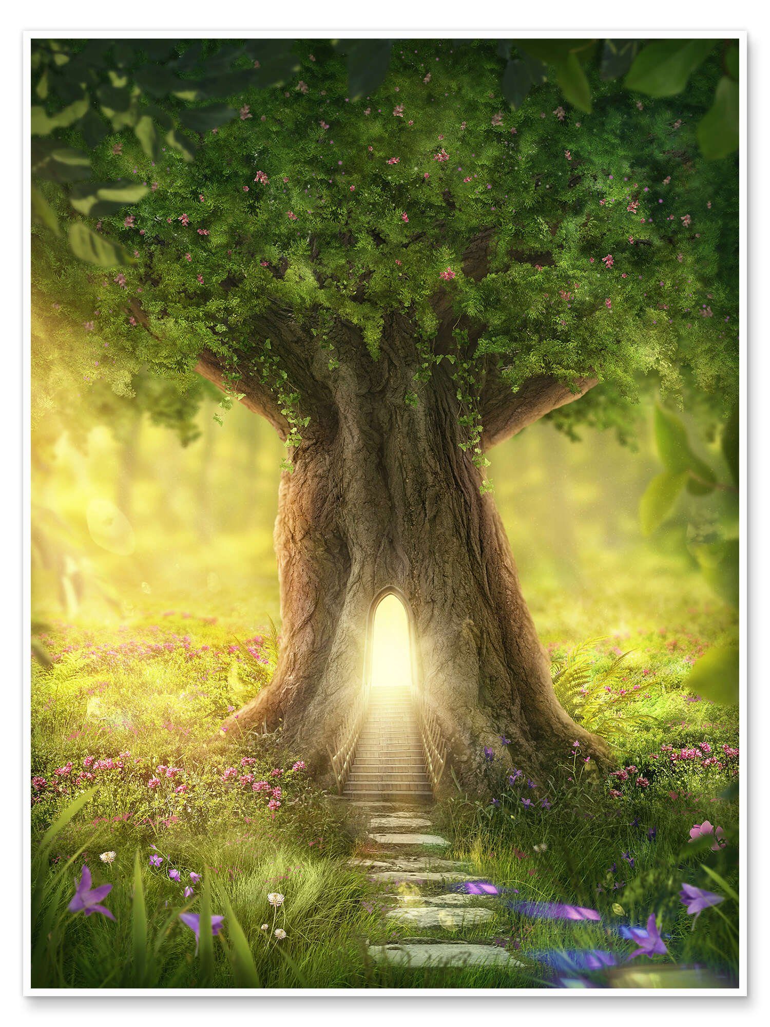 Posterlounge Wandbild, Magischer Baum | Poster