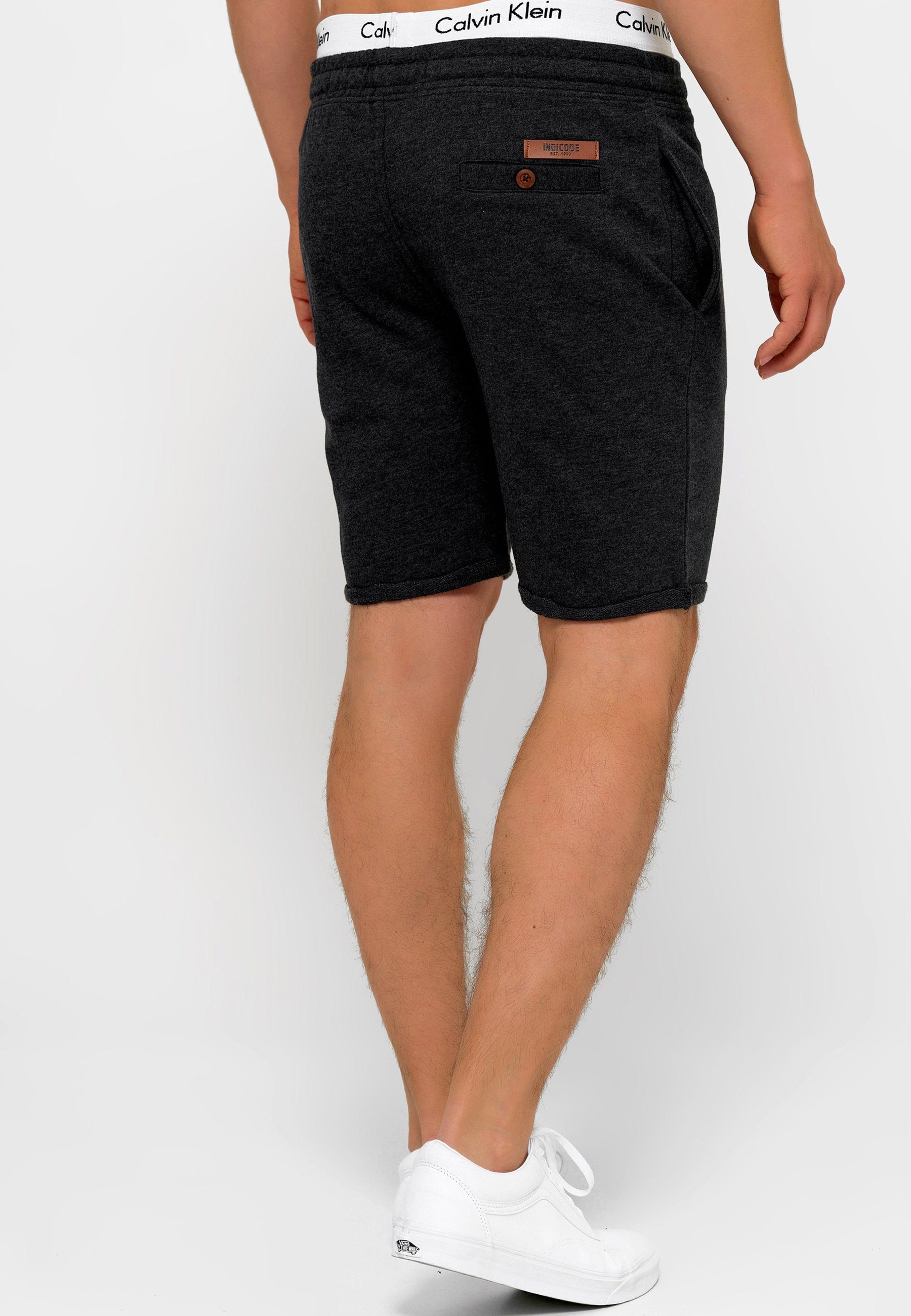 Black mix Indicode Sweatshorts Aldrich