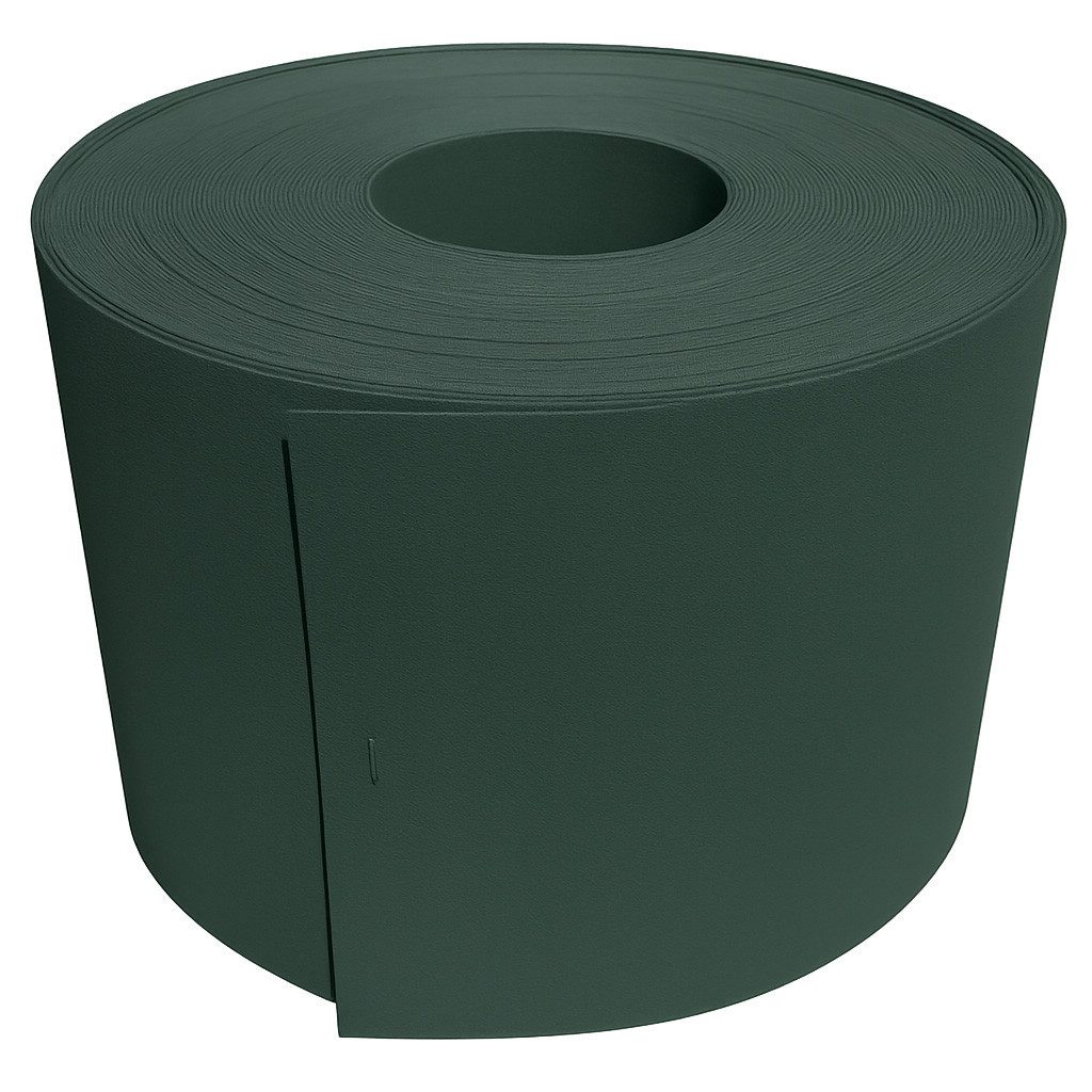 Systafex® Sichtschutzstreifen Sichtschutz Rolle RAL6005 Grün 26m für Doppelstabmattenzaun, UV-beständig, witterungsbeständig, blickdicht