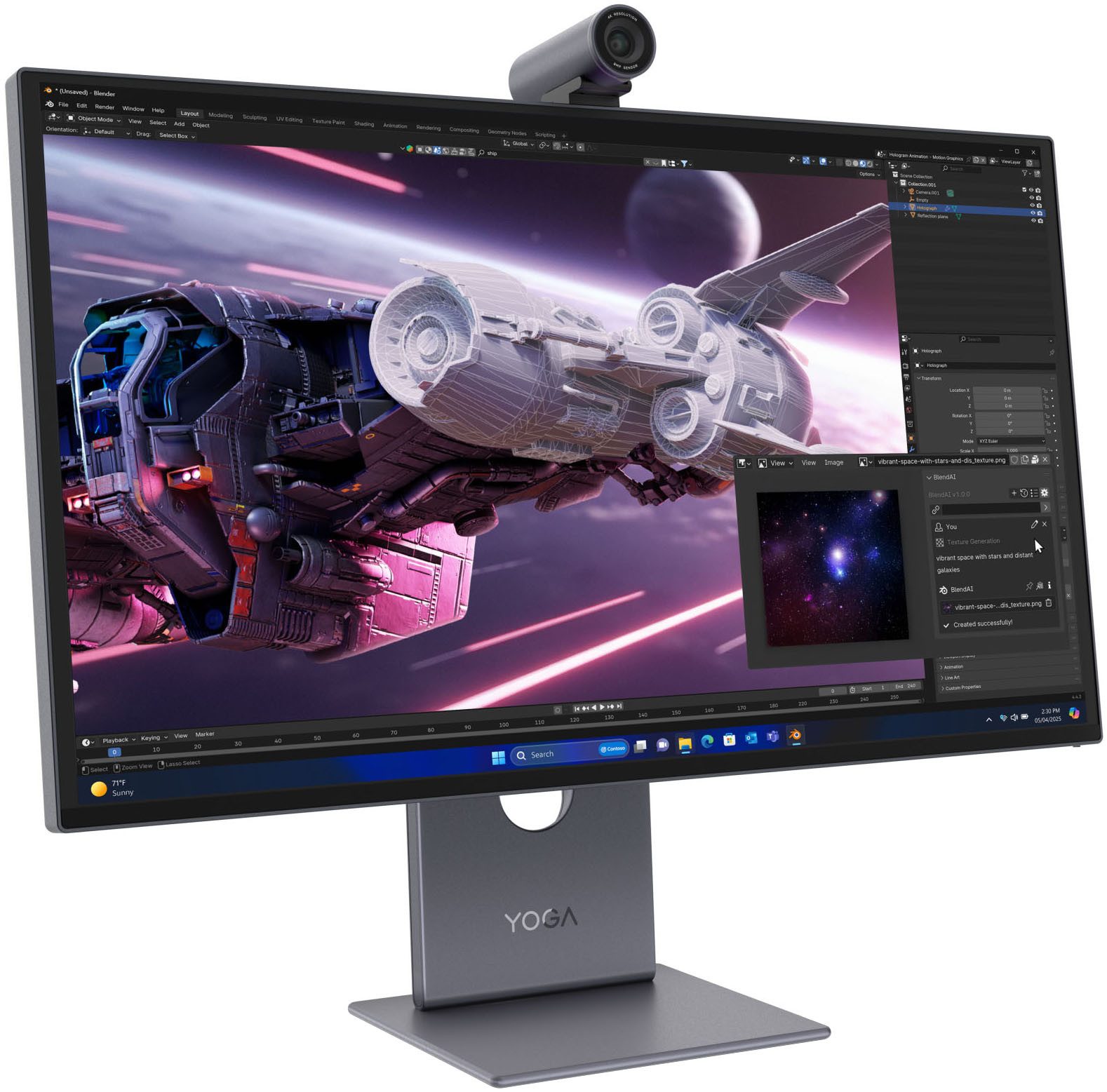Lenovo 27UD-10(C25270UQ0) Gaming-Monitor (68 cm/27 ", 3840 x 2560 px, 4K+ Ultra HD, 0,03 ms Reaktionszeit, 120 Hz, QD-OLED)