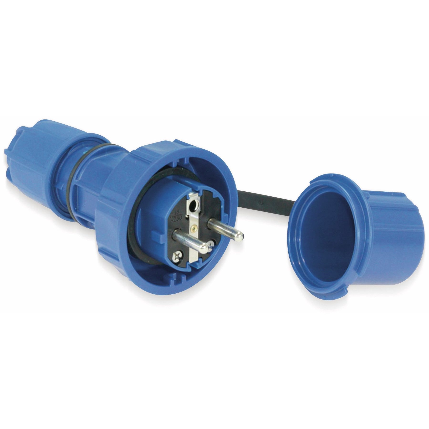 PCE Schuko-Stecker PCE Schutzkontaktstecker Nautilus, mit