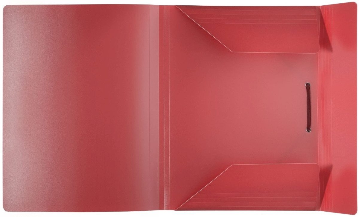Fächermappe Sammelmappe A4 PP 16mm Rücken vollfarbig rot