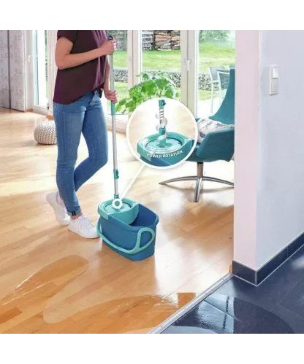 Wischmopp LEIFHEIT Rotation Disc Mop Ergo Wischmopp-Set 55413