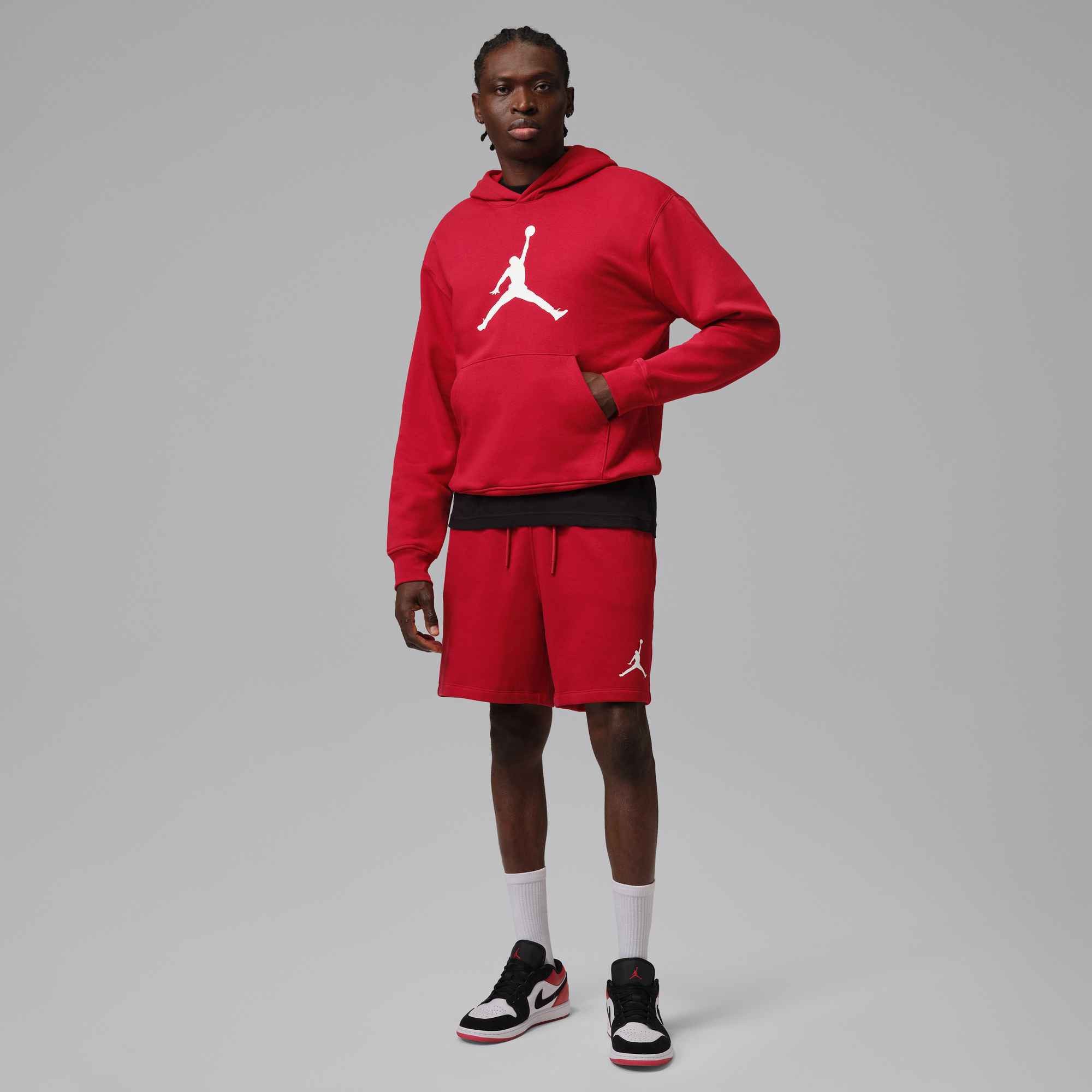 Jordan Trainingsshirt M J JUMPMAN FLC HBR PO 2 sportliches Trainingsshirt, mit weicher Innenseite