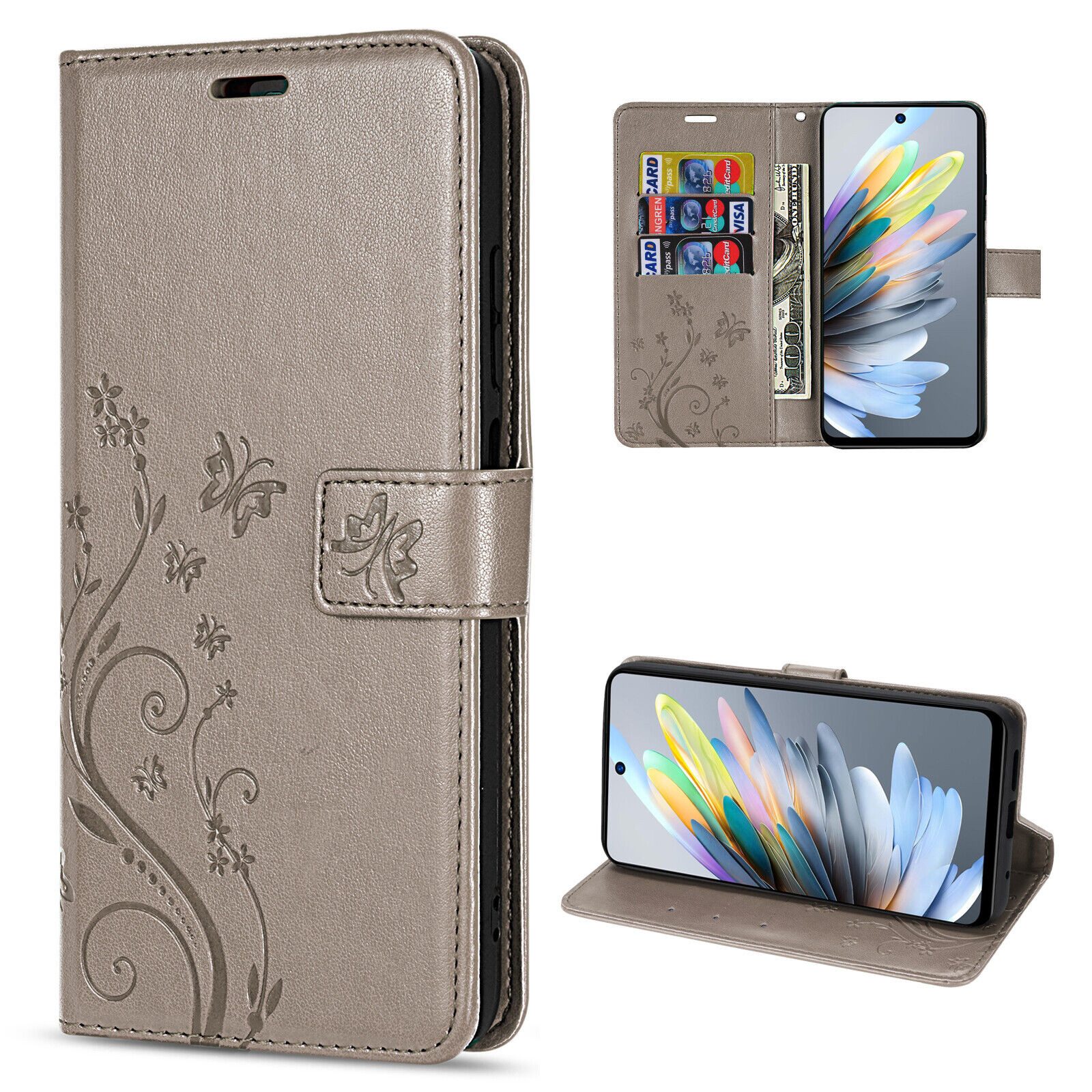Handyhülle Handytasche für ZTE Blade A75 Klapphülle Flip Case