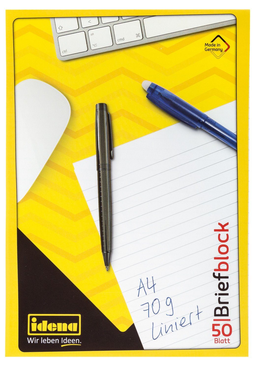 Idena Briefumschlag Idena Briefblock liniert 50 Blatt 70g/m² DIN A4
