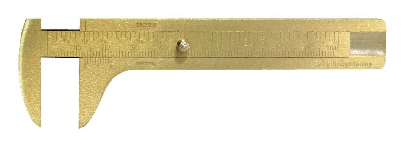 fortis Messschieber, Knopfmaß Messing 100 mm