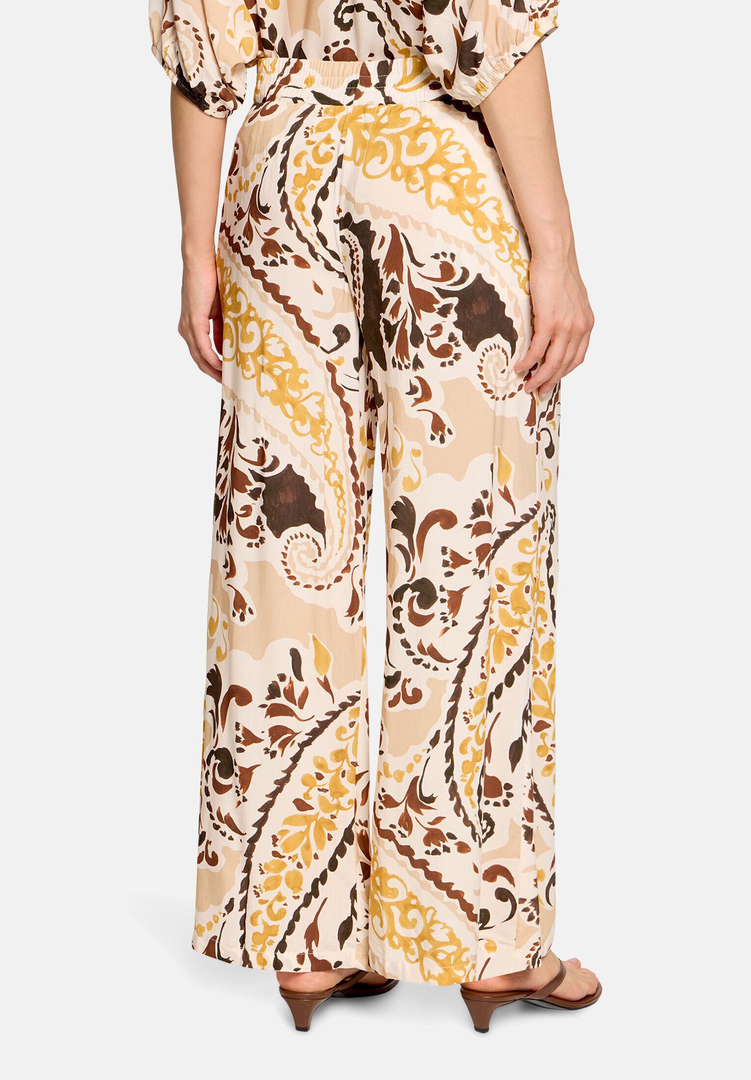 Cartoon Palazzohose Damen mit Gummizug