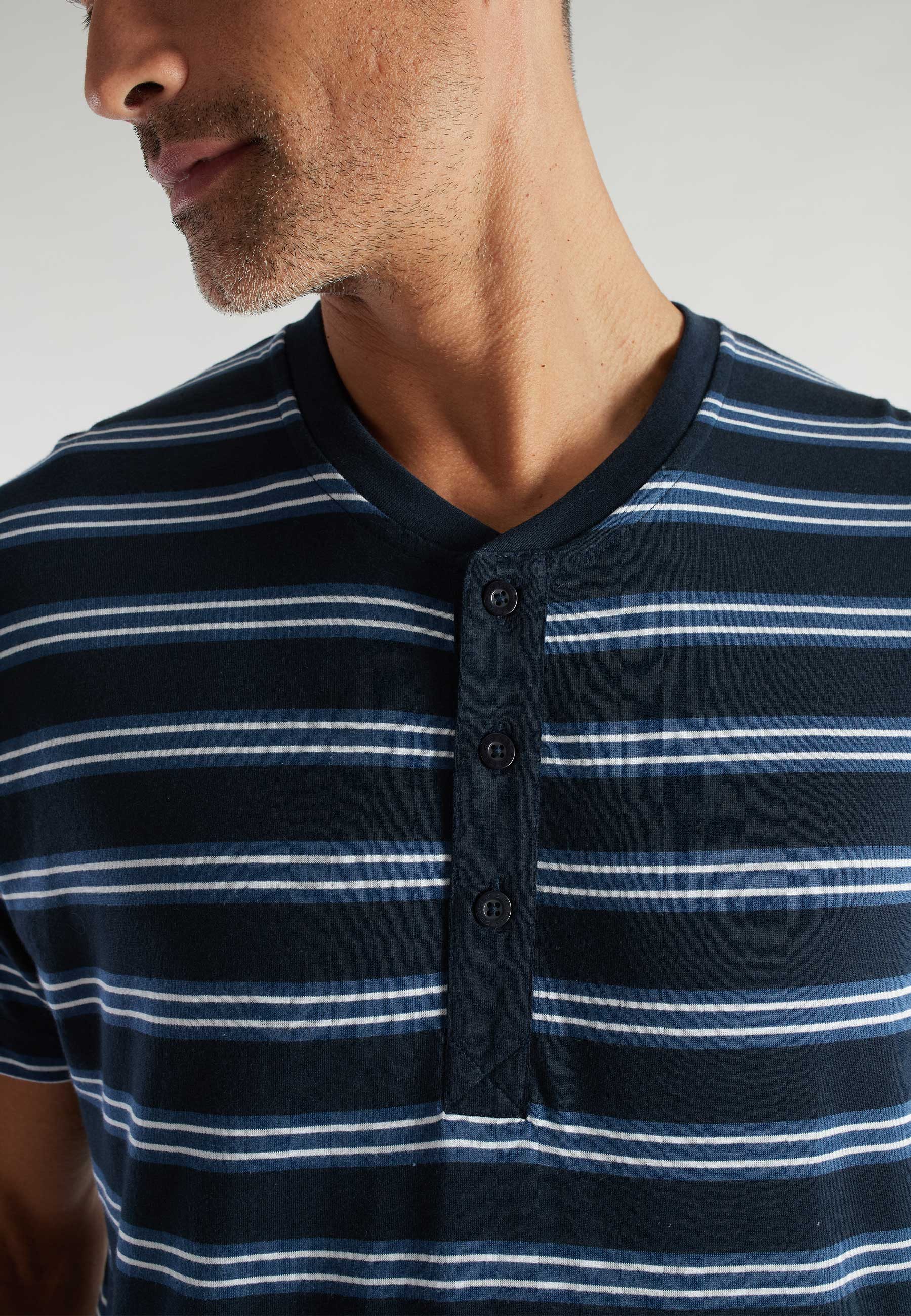 CECEBA Shorty CECEBA Herren Shorty blau quergestreift (1 tlg)