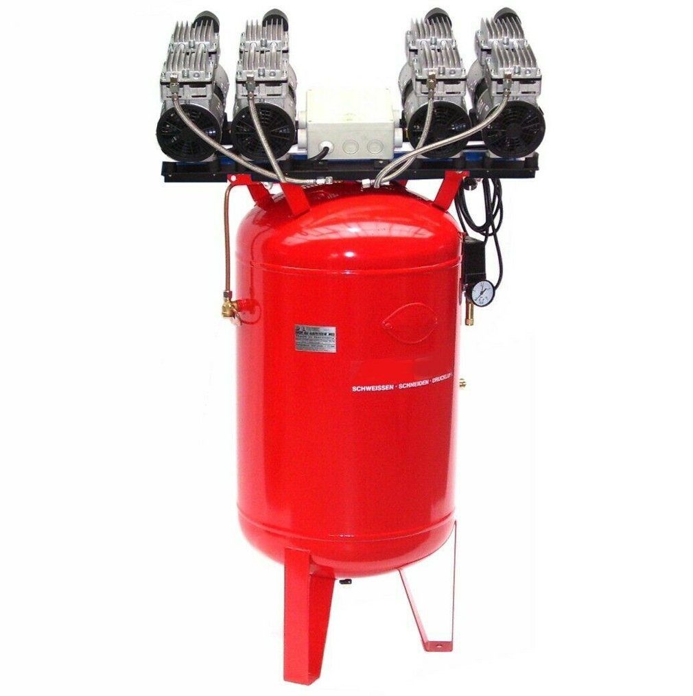 Kompressor Druckluft Kompressor V8 360/8/150W-St Ölfrei Flüster Kompressor 4PS