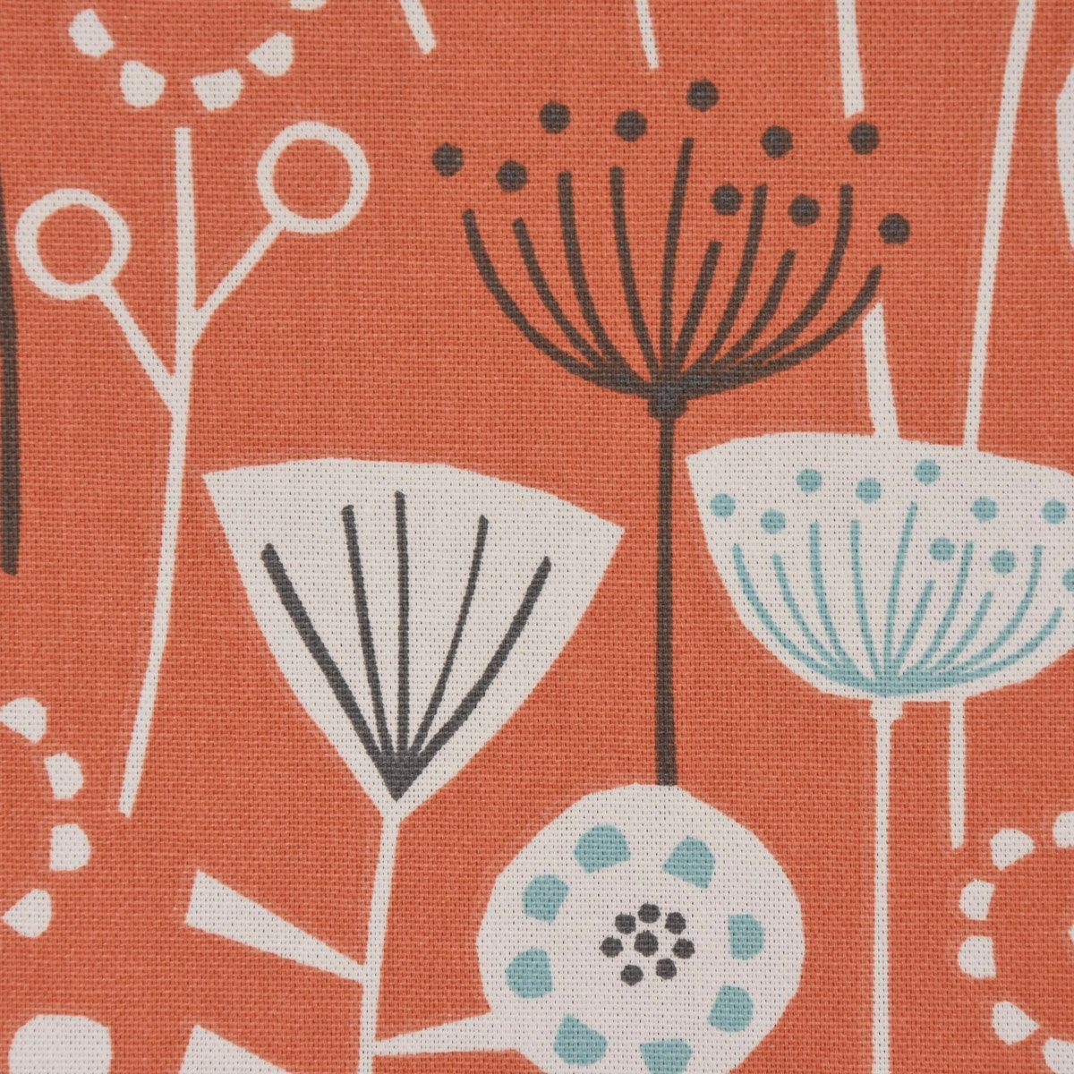 LEBEN. orange, Blumen Halbpanama SCHÖNER Tischdecke abstrakt handmade SCHÖNER Tischdecke LEBEN. Fryett`s