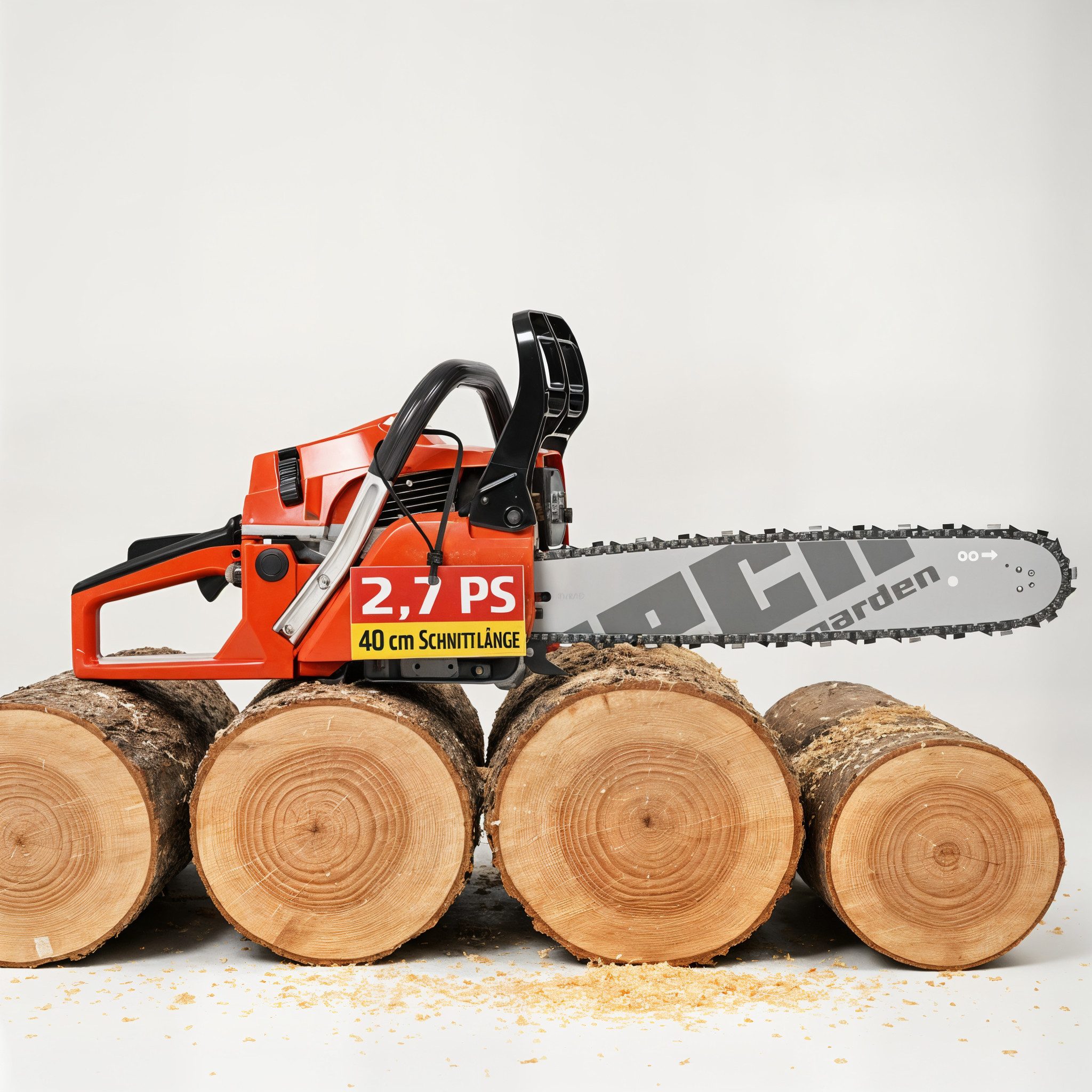 Benzin-Kettensäge 45 mit 40 cm Schnittlänge