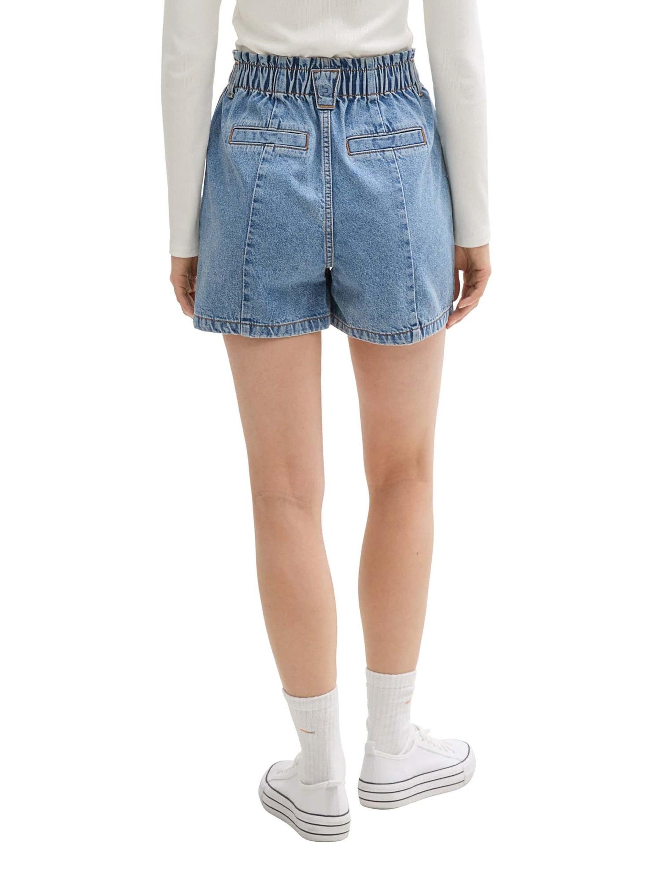 TOM TAILOR Denim Jeansshorts (1-tlg) Rüschen