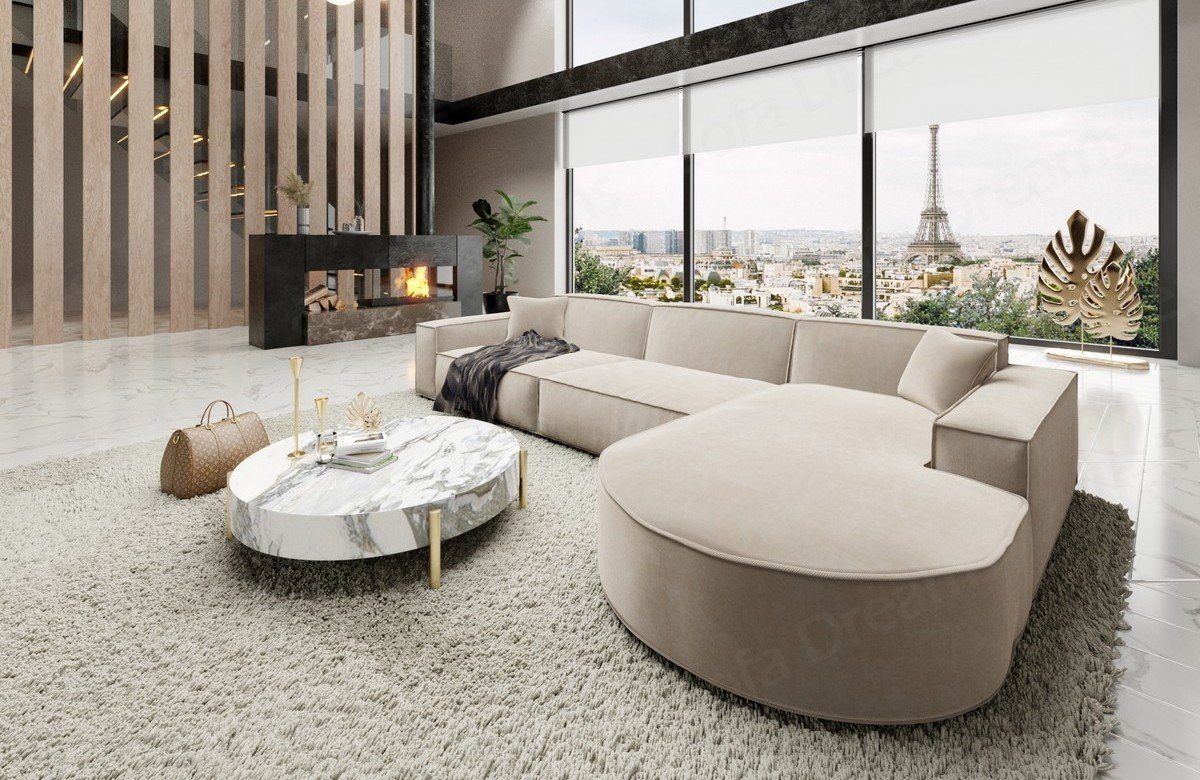 Sofa Dreams Ecksofa Alegranza L Form kurz Polster Couch Eck Stoffsofa, Loungesofa