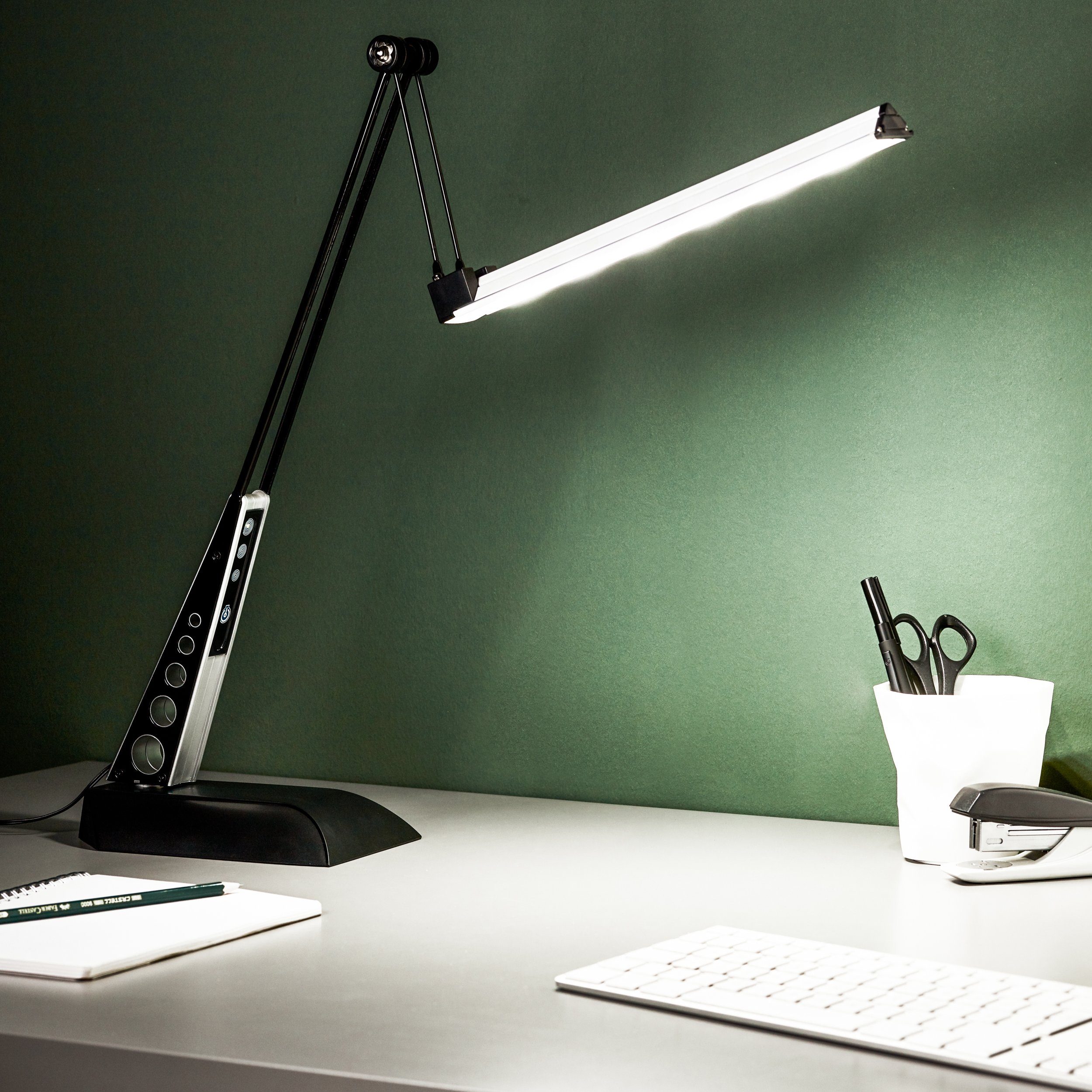  Fenteer Schreibtisch-Digitaluhr, LED-Wecker, modern
