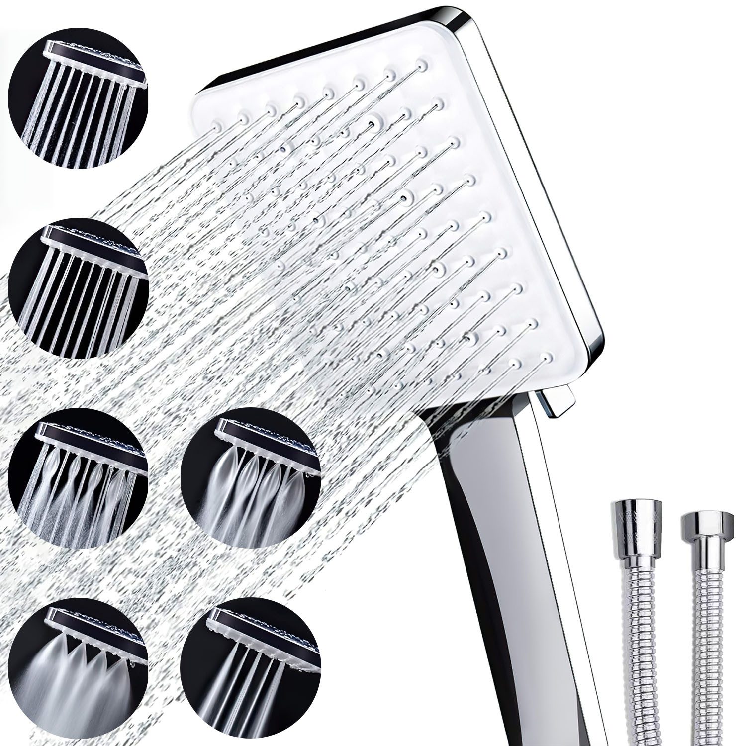 Refined Living Handbrause Duschkopf mit Schlauch günstig online kaufen