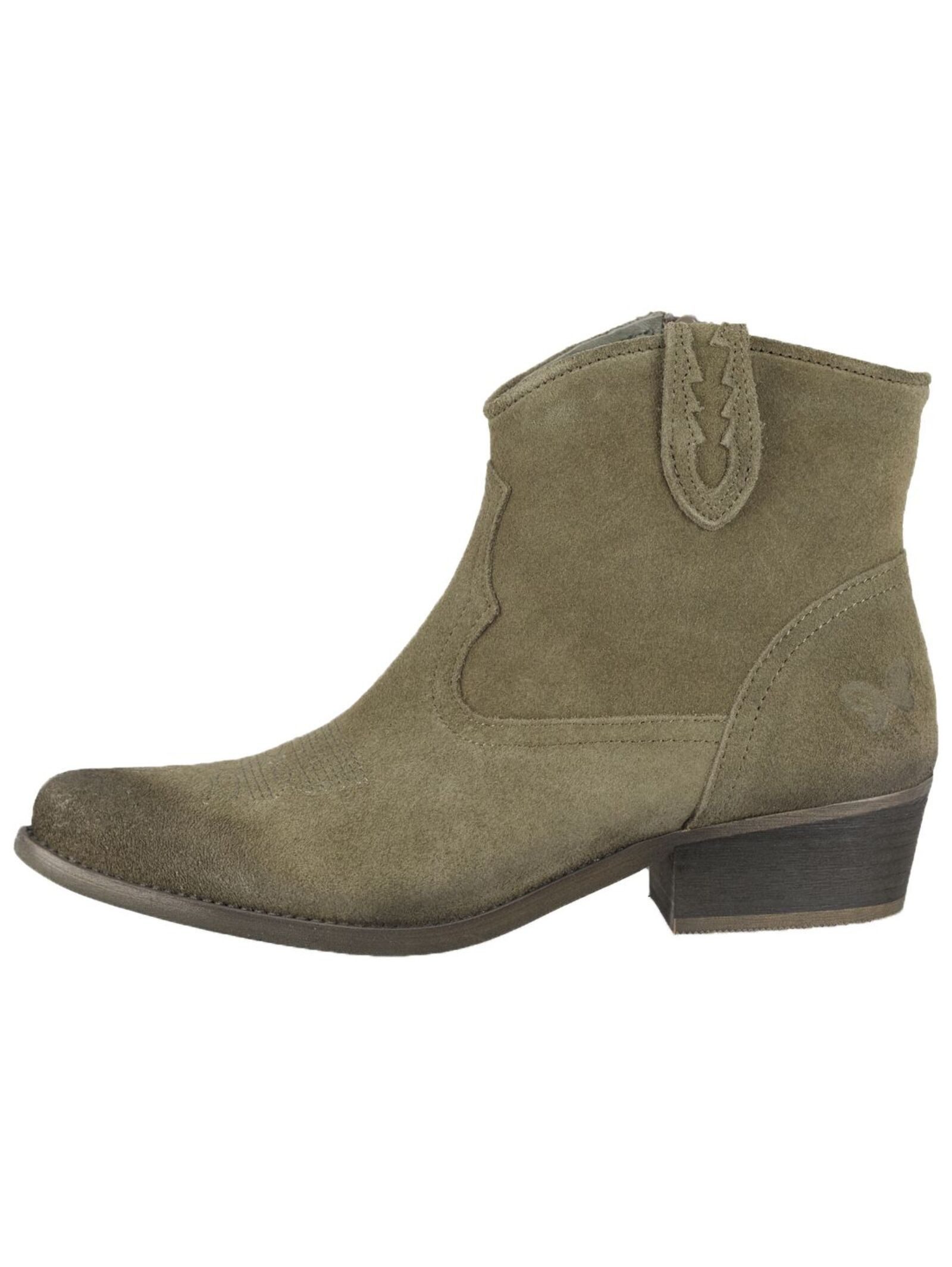 Felmini Wide Fit Stiefelette Veloursleder . Cowboy Stiefelette günstig online kaufen