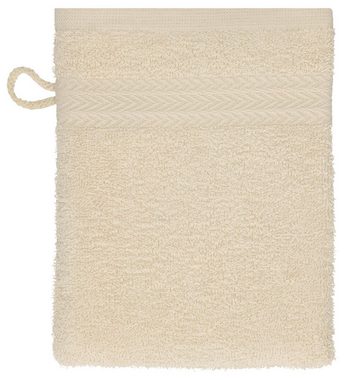 Betz Waschhandschuh 10 Stück Waschhandschuhe Waschlappen Set Premium 100% Baumwolle 16x21 cm Farbe Sand - Beere
