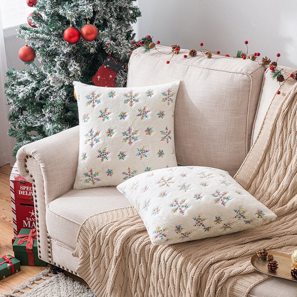 BTTO Kissenbezug Weihnachten Kissenhüllen 45X45cm, 1/2/4er günstig online kaufen