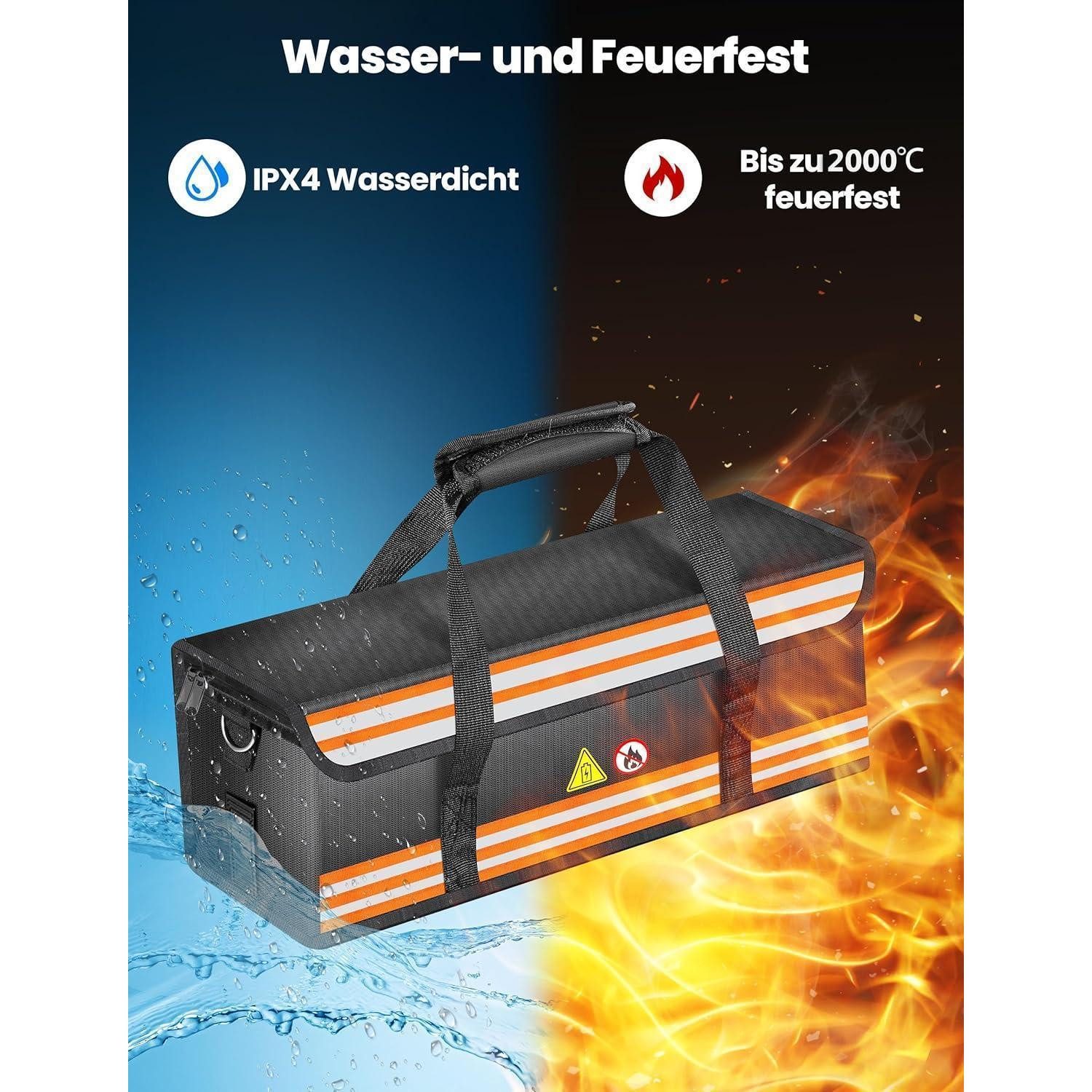 LuxusKollektion Akku-Schutzhülle E-Bike Akku Tasche Schutz feuerfeste Box für akkus dokumententasche