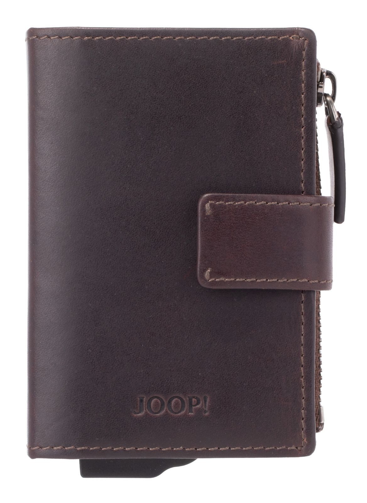 JOOP! Kartenetui C-Four E-Cage, aus echtem Rindsleder mit RFID-Blocker Schutz