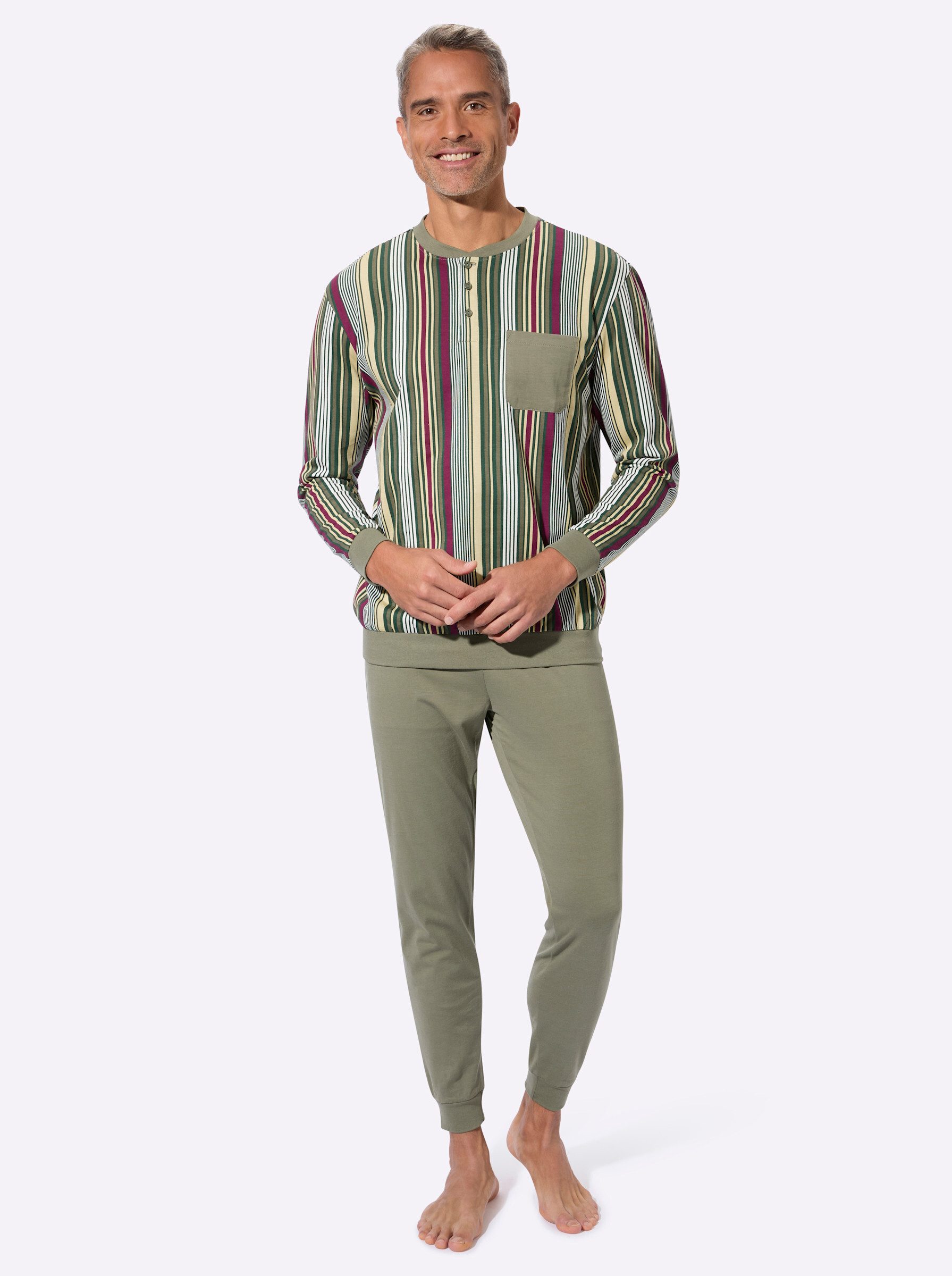 Sieh an! Schlafanzug Schlafanzug Langarm