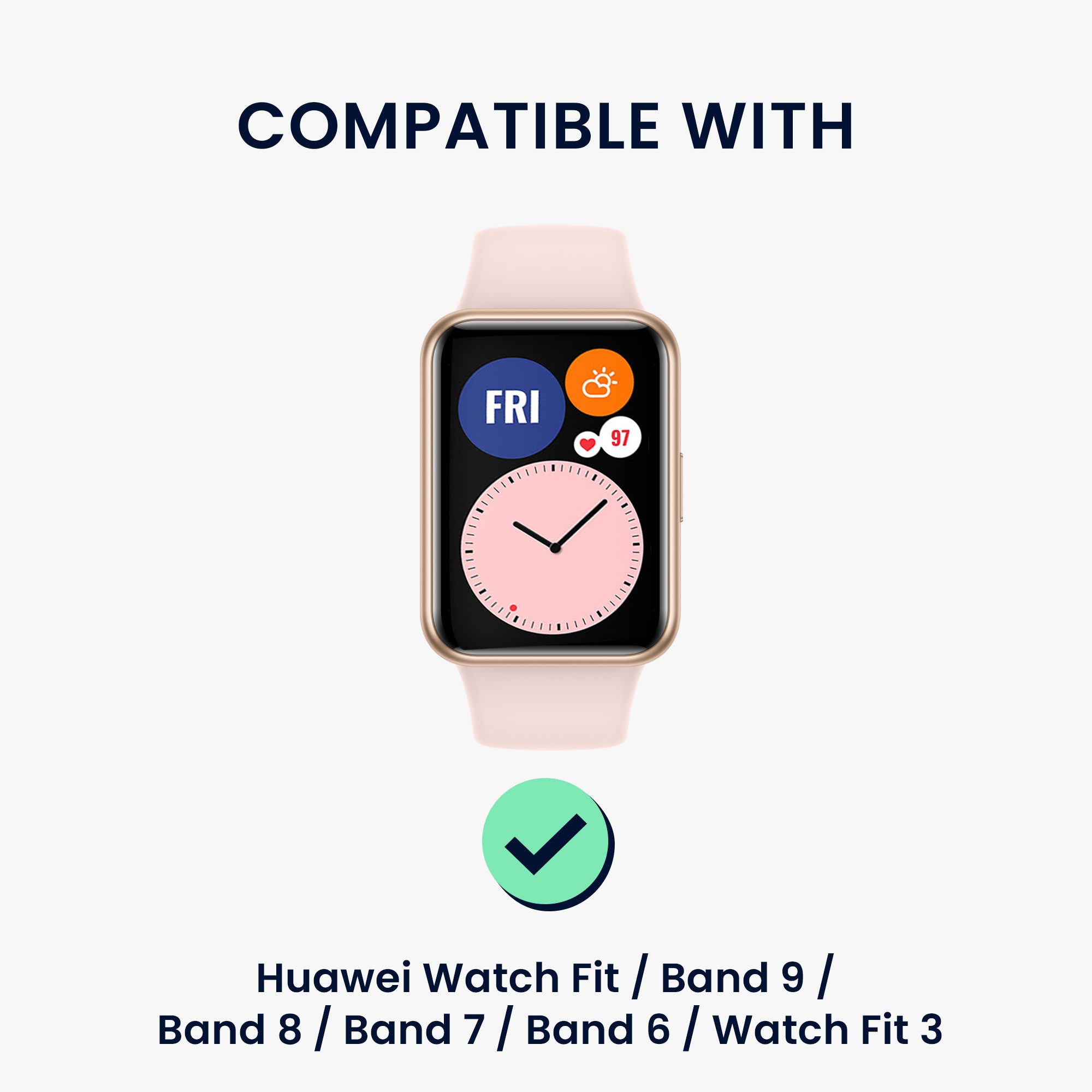 kwmobile USB Ladegerät für Huawei Watch Fit / Band 9 / Band 8 / Band 7 / Band 6 Smartphone-Ladegerät (1-tlg., Smart Watch Ladestation - Ladekabel mit Standfunktion)
