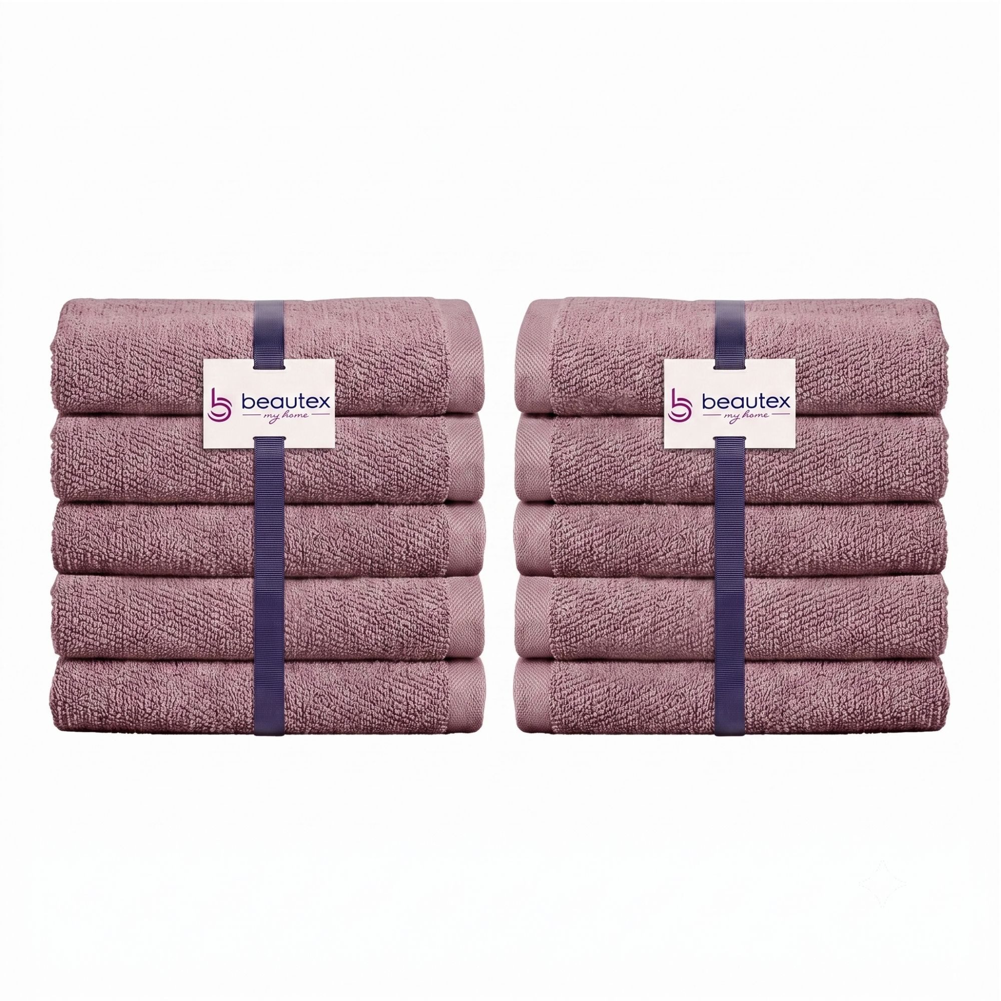 Beautex Handtuch Set, Premium Frottier Sets, 100% Baumwolle 550g/m², Multischlaufen-Optik, Frottier, saugstark, weich, flusenfrei, schnelltrocknend, schadstoffgeprüft