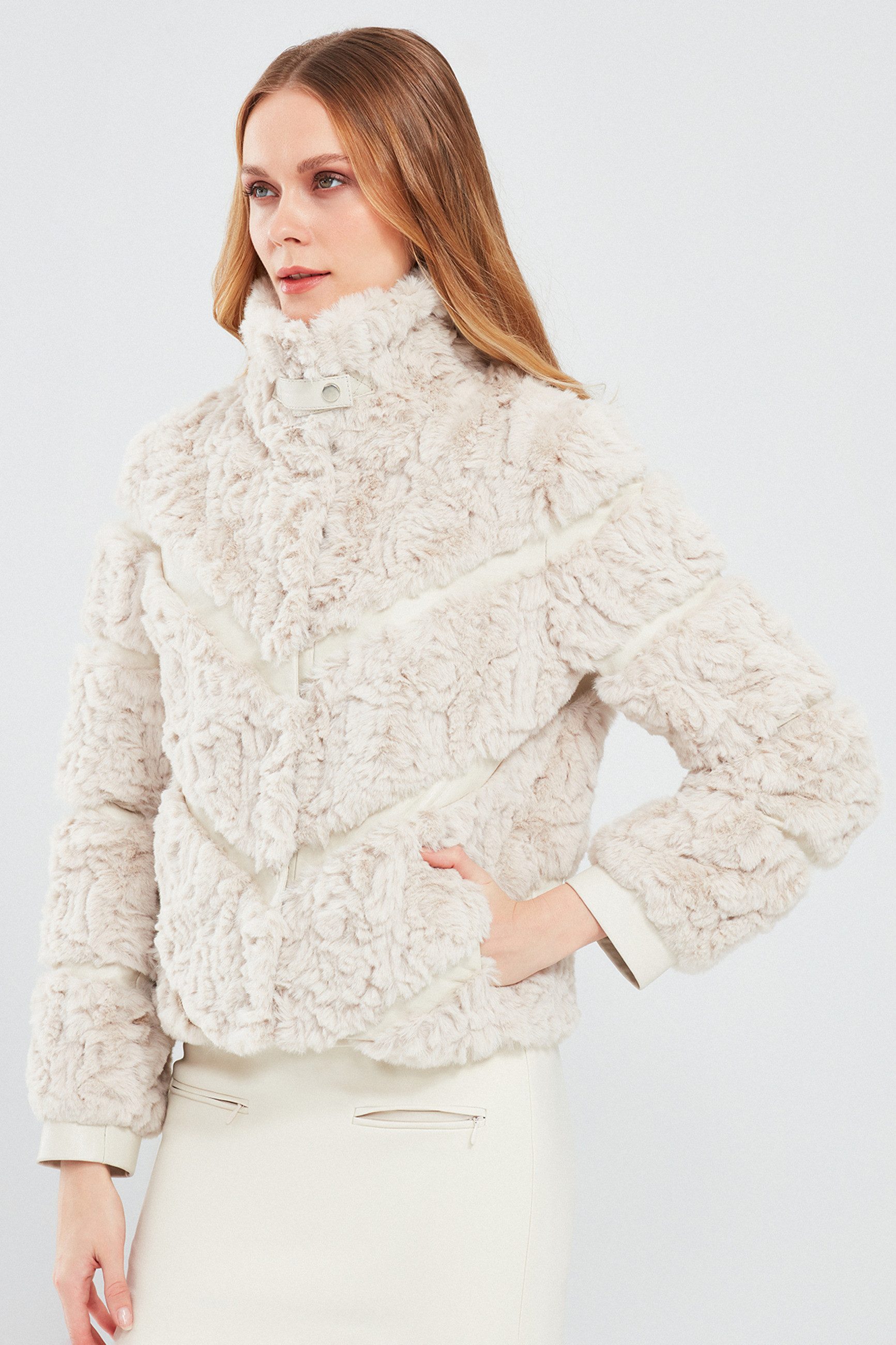 Derimod Lederjacke Melrose Teddyjacke