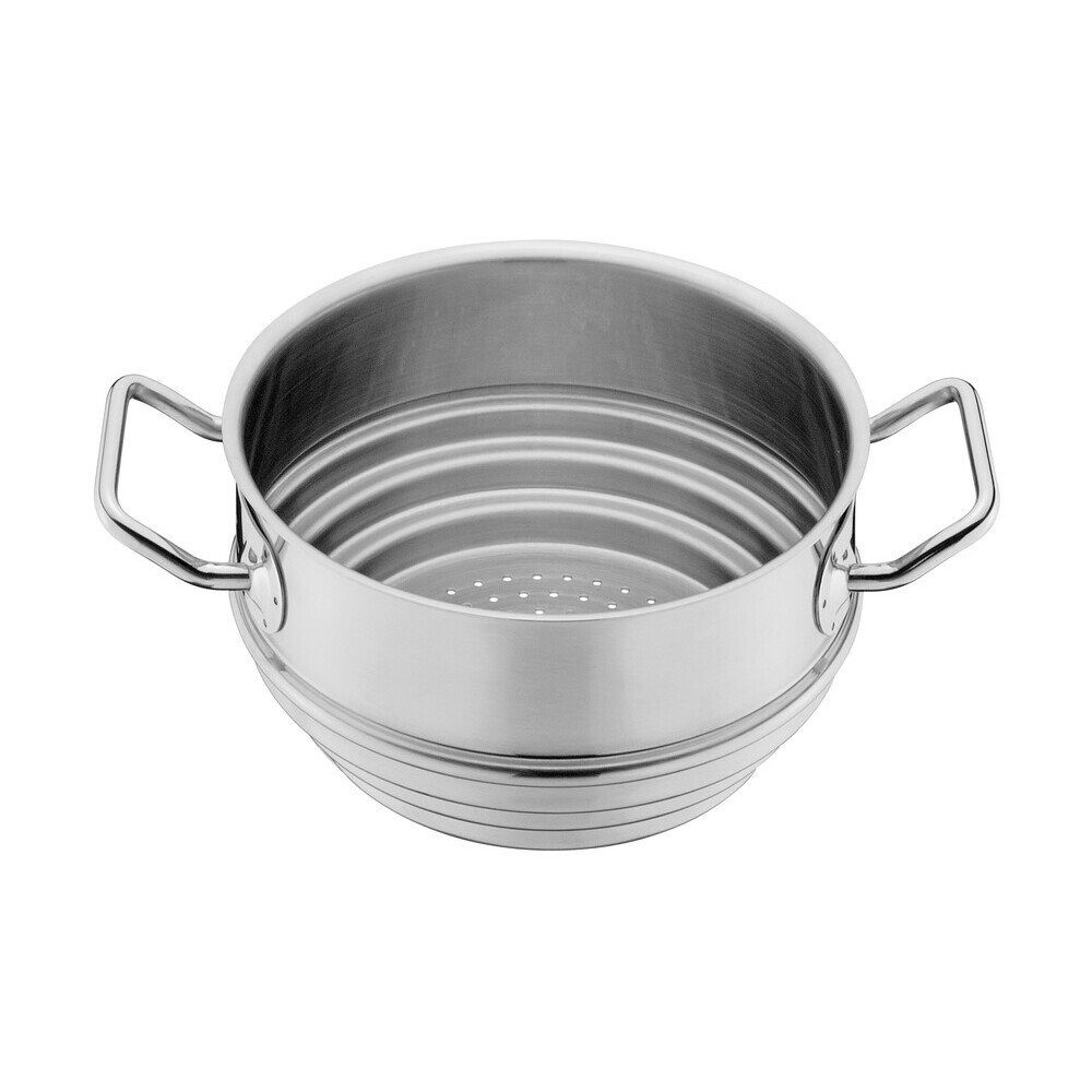 Spring Dampfgarer Dämpfaufsatz 16-20 cm Brigade Premium, Ø20cm, Edelstahl, spülmaschinenfest, Induktion, alle Herdarten