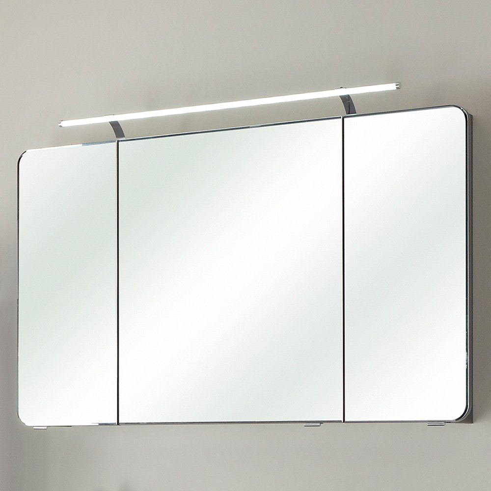 inkl. FES-4005-66 Beleuchtung weiß 120/72/17cm - Spiegelschrank Lomadox