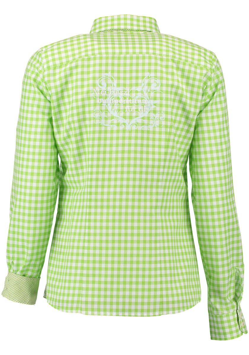 OS Trachten Trachtenbluse Pidara Tailliert, Kontraststoff, günstig online kaufen