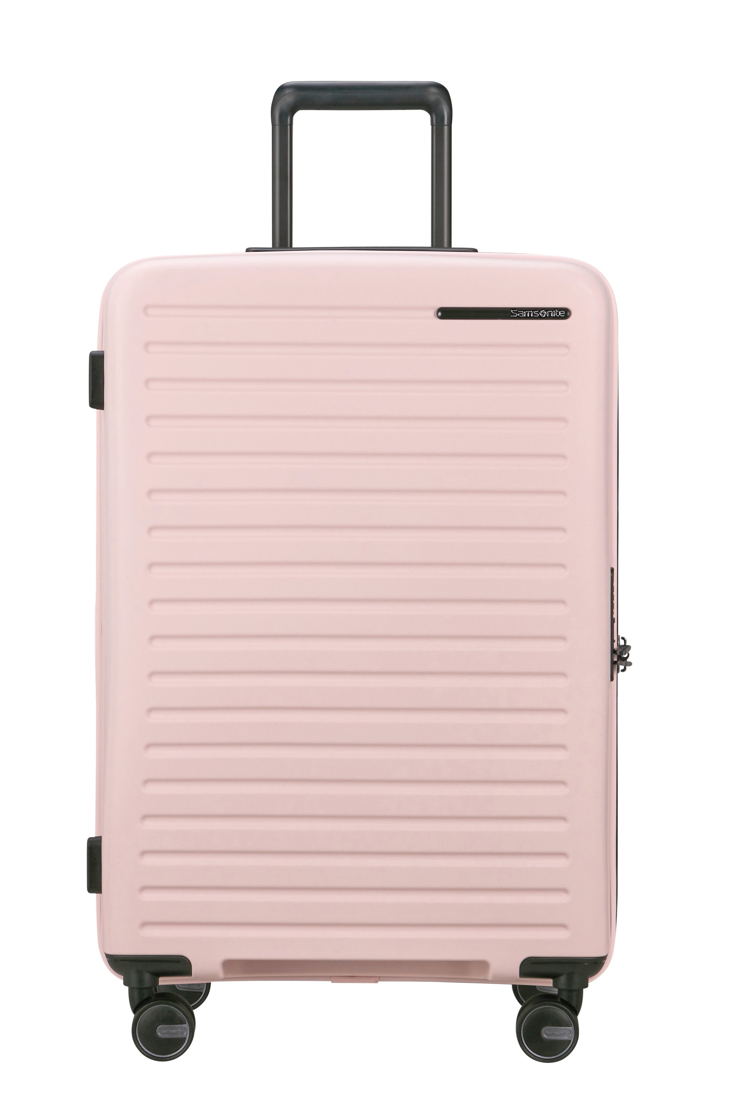 Samsonite Hartschalen-Trolley RESTACKD, 4 Rollen, mit fester Trennwand und verstellbaren Packgurten