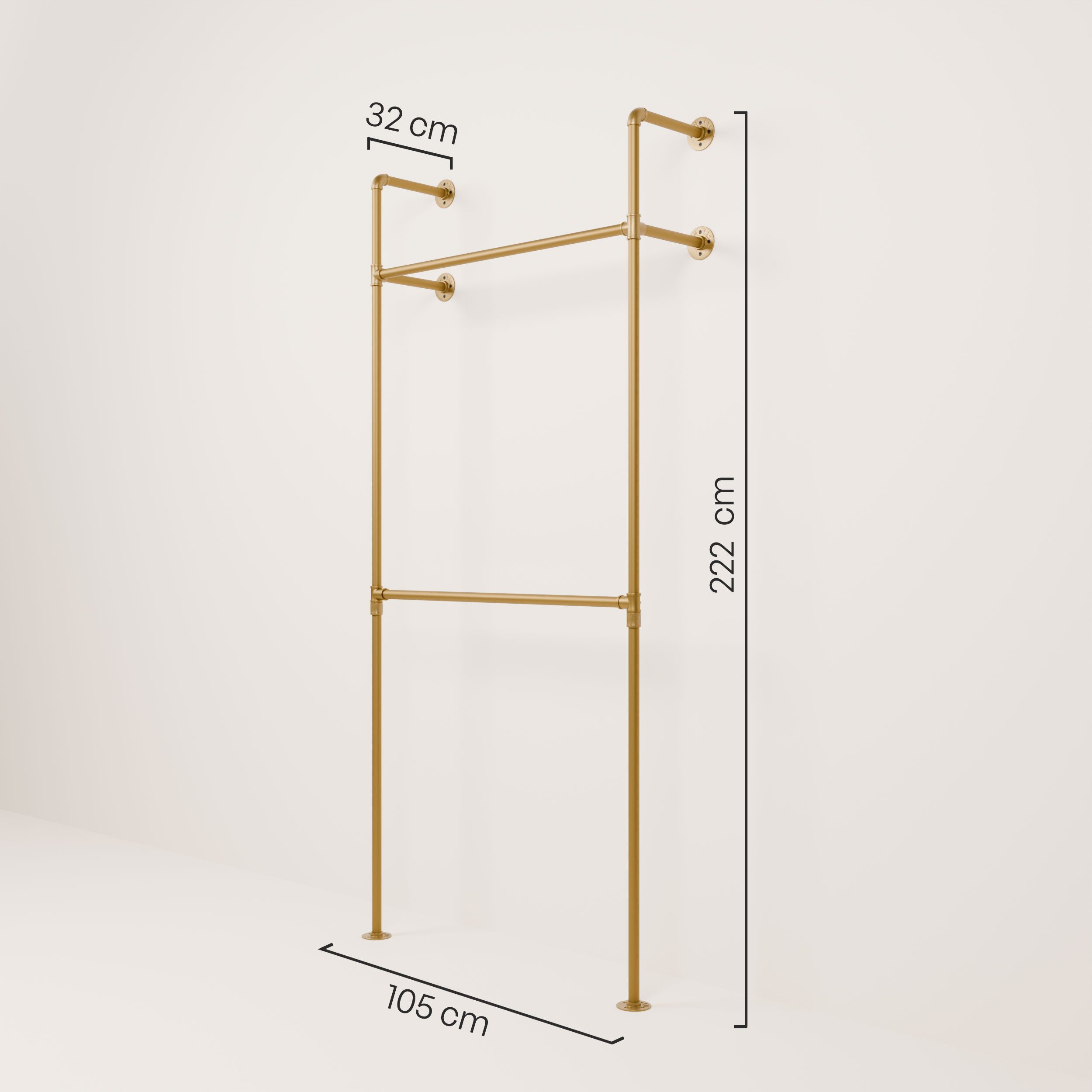 pamo. design Kleiderständer KIM DOUBLE Industrial günstig online kaufen