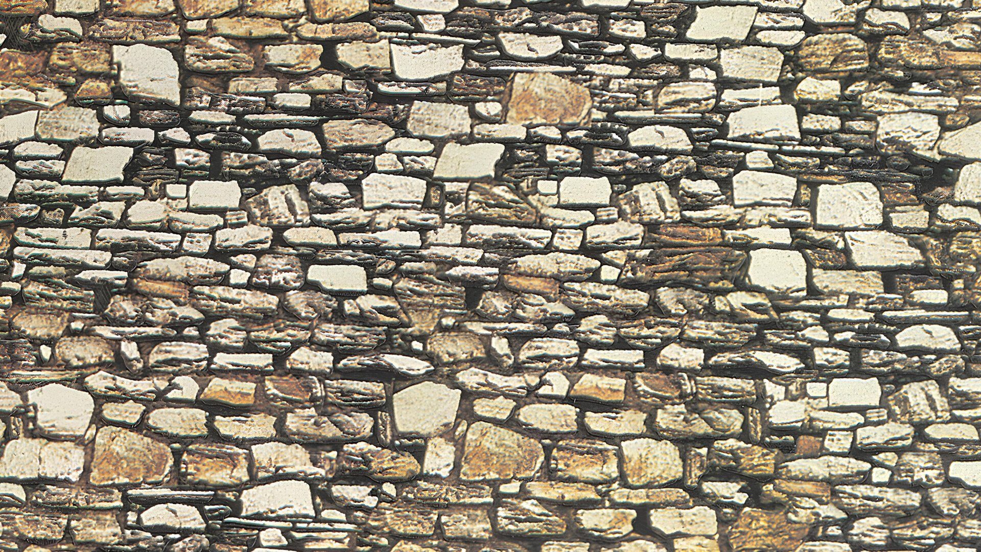 NOCH Modelleisenbahn-Spielunterlage Mauerplatte „Dolomit“, mit realistischer Maueropti