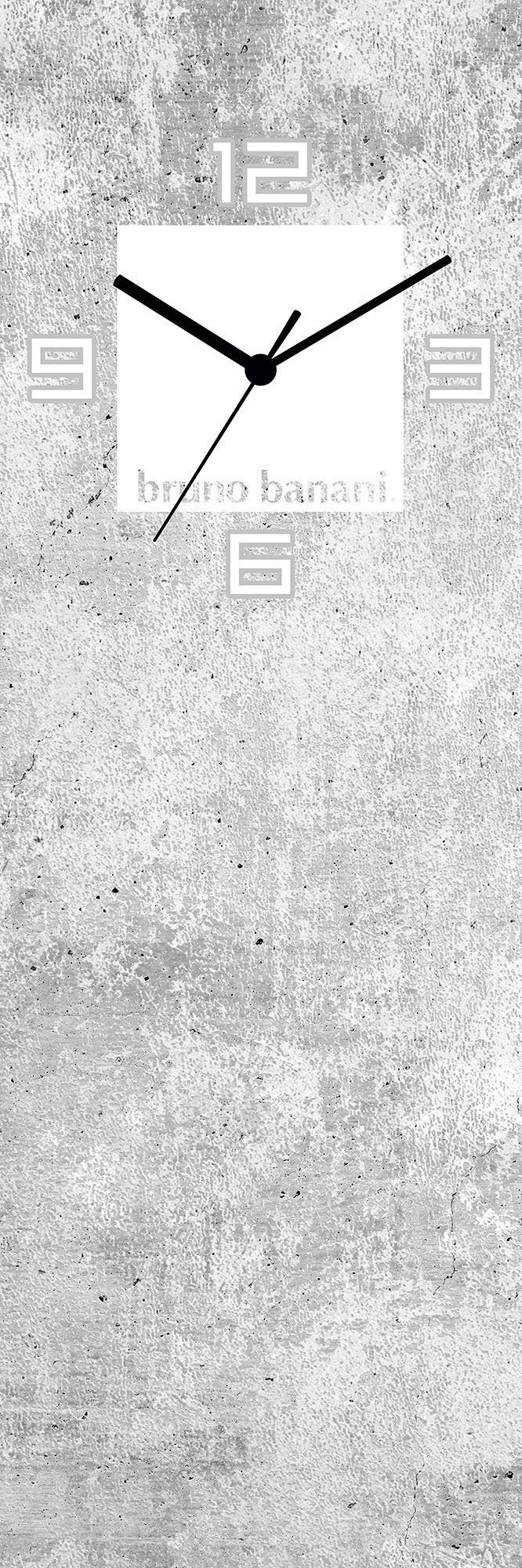 Bruno Banani Wanduhr Beton auf Glas günstig online kaufen