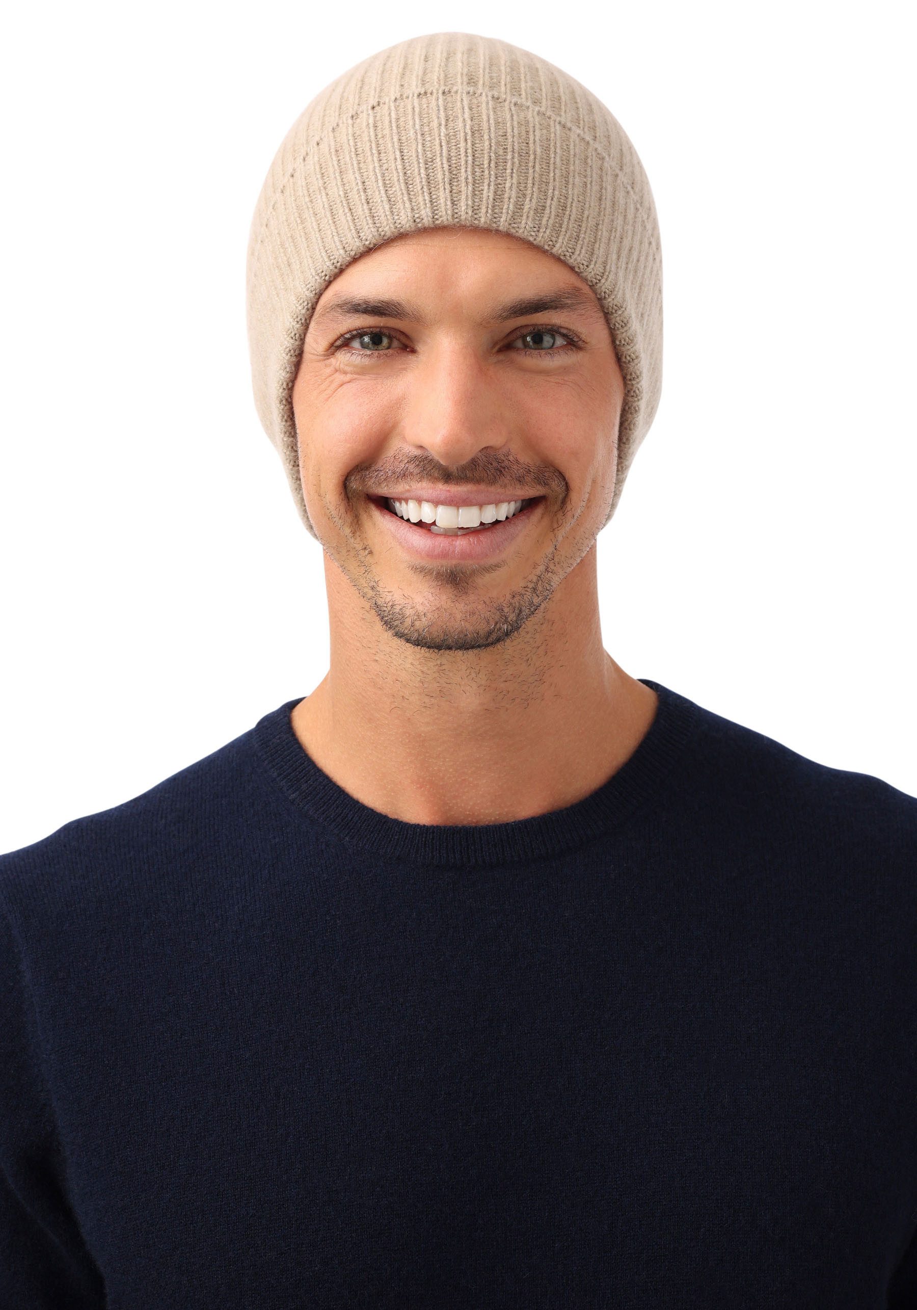 Zwillingsherz Strickmütze mit Umschlag günstig online kaufen