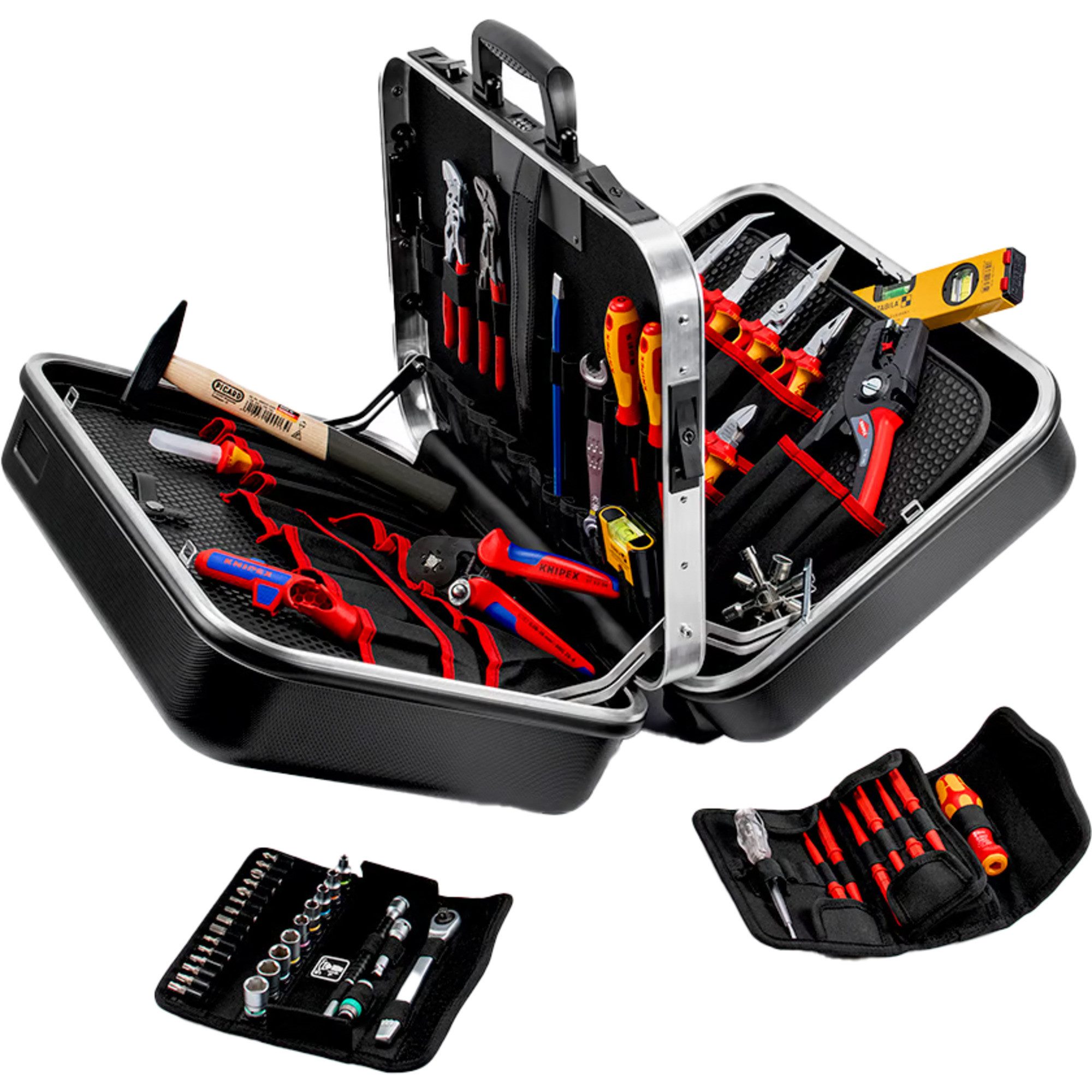 Knipex Werkzeugset KNIPEX Werkzeugkoffer "BIG Twin Move" Elektro, (63-tlg)