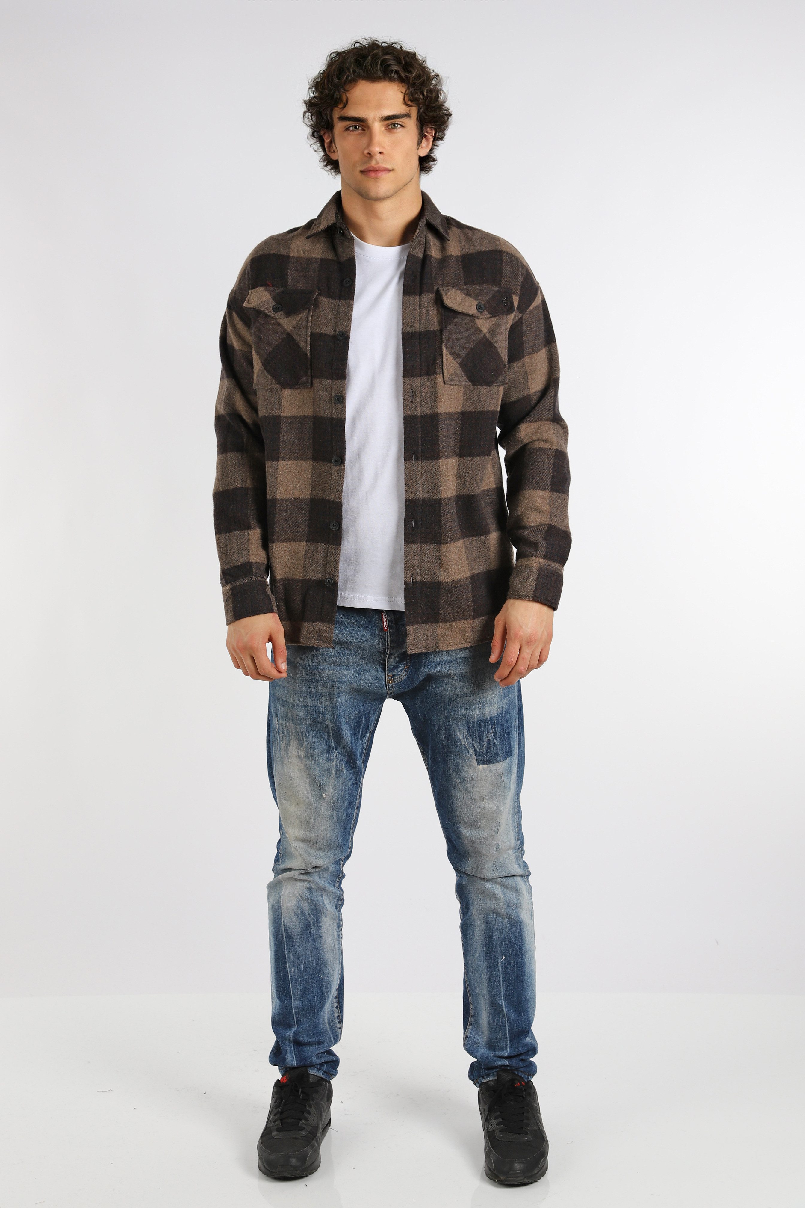 Megaman Jeans Flanellhemd Herren Holzfällerhemd Flanellhemd günstig online kaufen