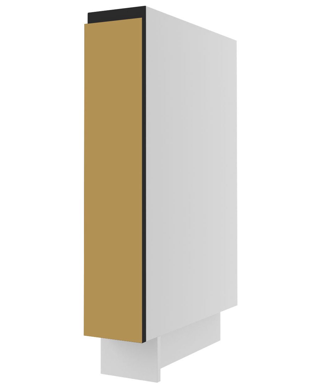 Feldmann-Wohnen Unterschrank Velden (1-St) 15x50x82cm grifflos lava - smaragdgrün super matt (VE-D15/cargo)