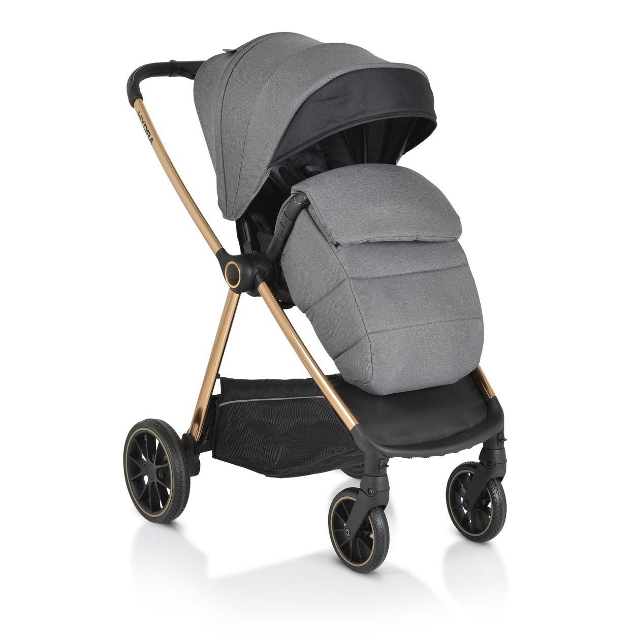 Cangaroo Kombi-Kinderwagen Kinderwagen 2 in 1 Hydra, Babywanne Sportsitz Fußabdeckung Moskitonetz