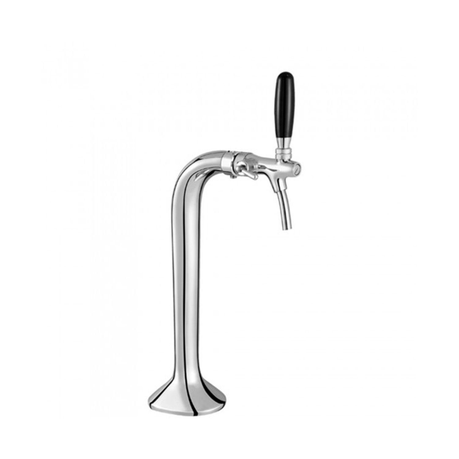 ich-zapfe Bierzapfanlage Schanksäule Chrom 1-leitig, elegant, "Topp-Qualität!"